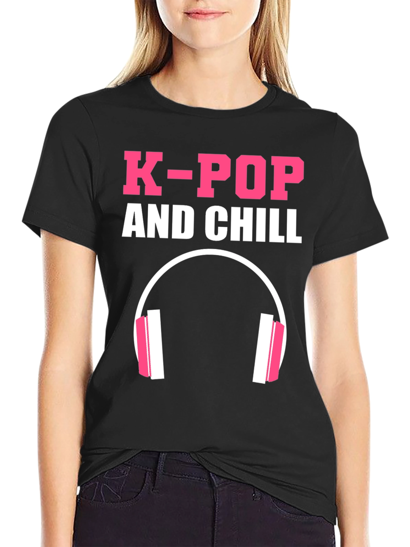 K-Pop and Chill Graphic T-Shirt