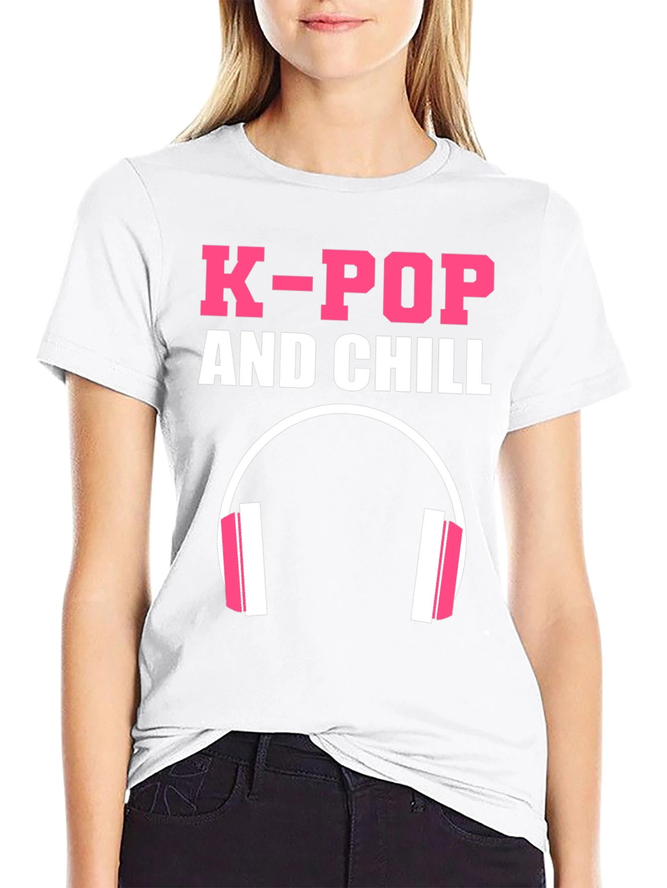 K-Pop and Chill Graphic T-Shirt