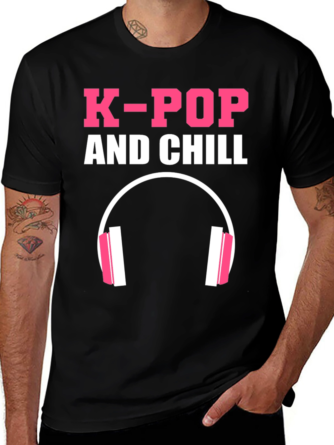 K-Pop and Chill Graphic T-Shirt