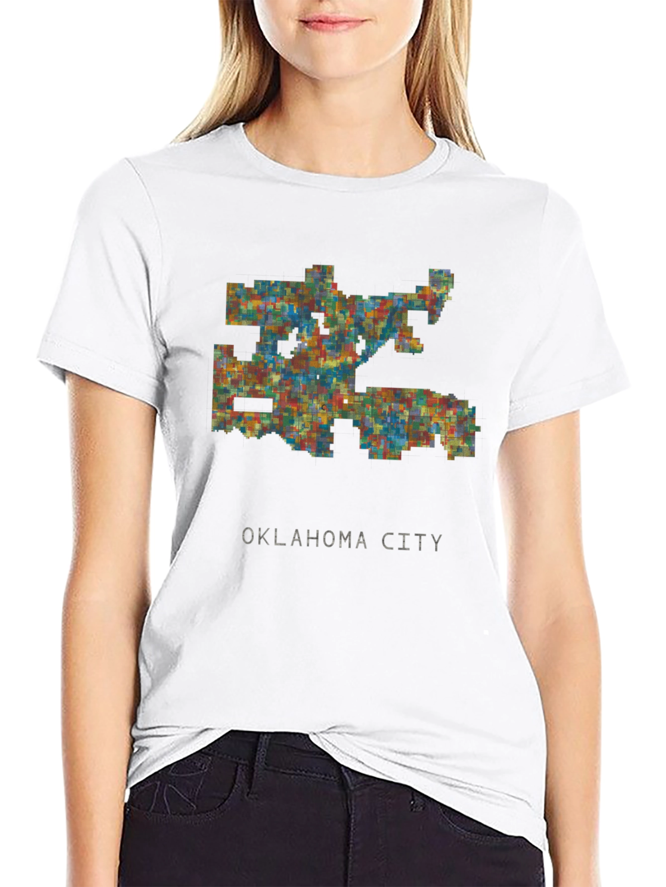 Oklahoma City Map T-Shirt