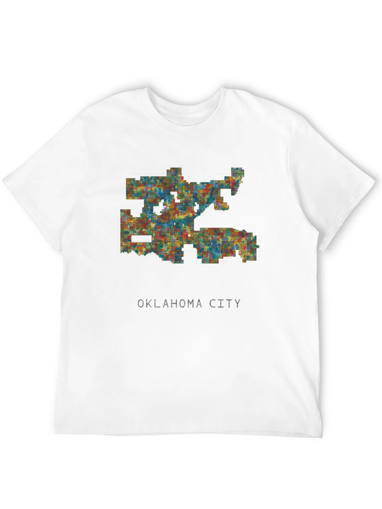 Oklahoma City Map T-Shirt