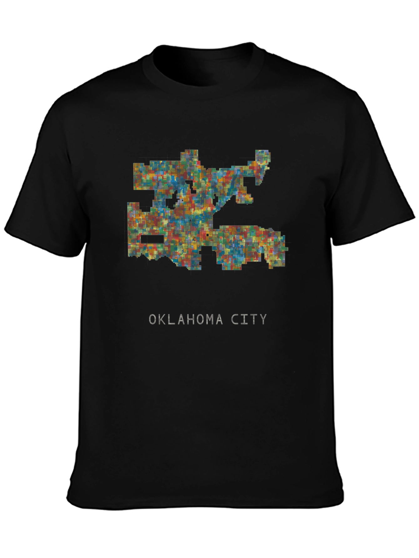 Oklahoma City Map T-Shirt