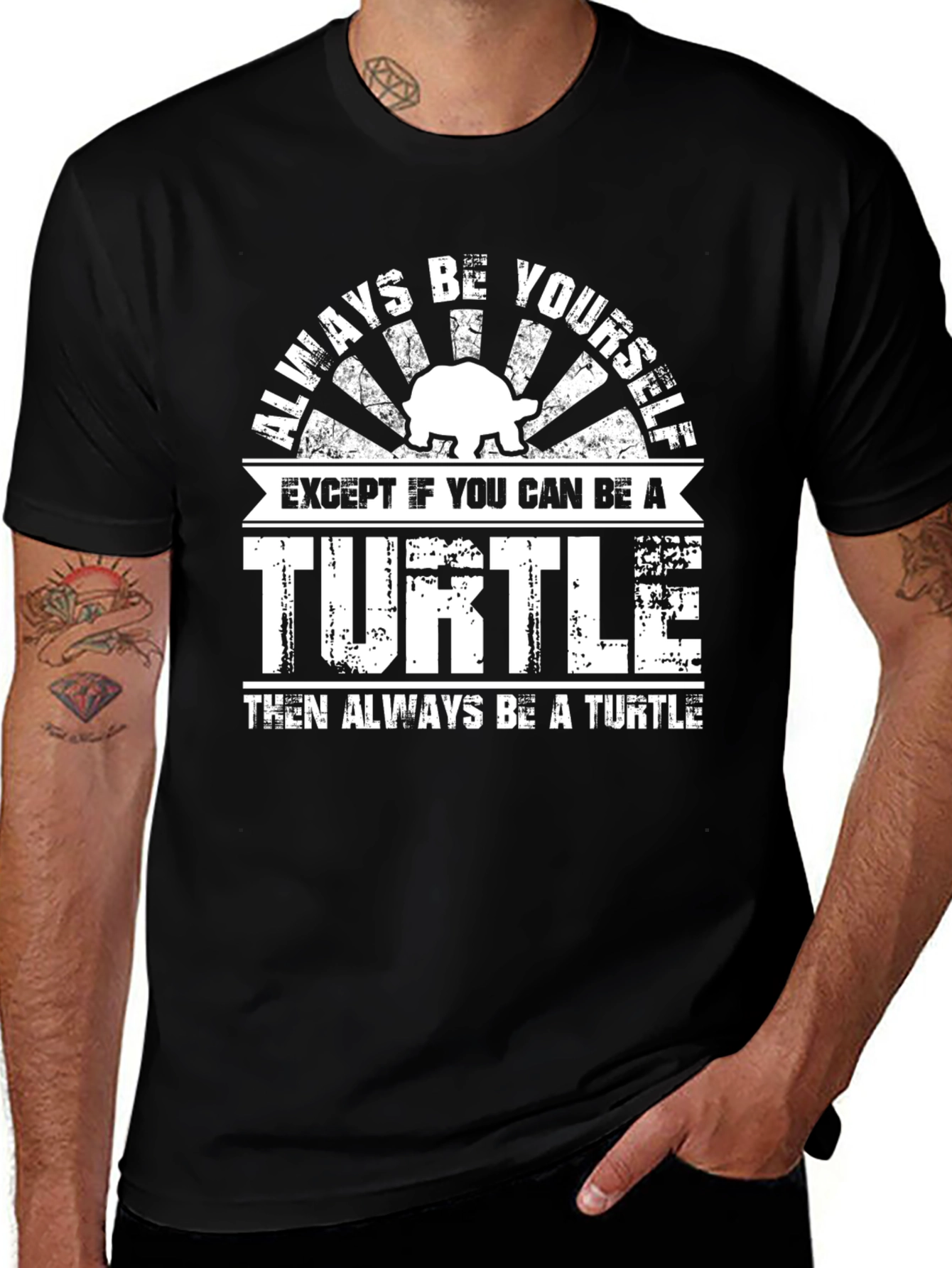 Always Be Yourself Turtle Graphic Tee