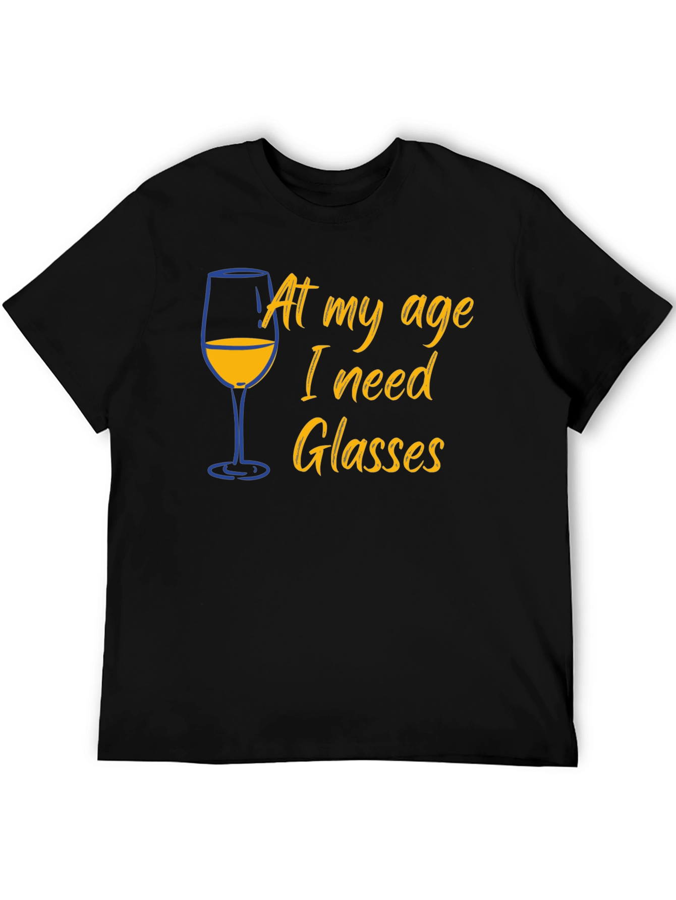 Funny Age Wine Glasses T-Shirt