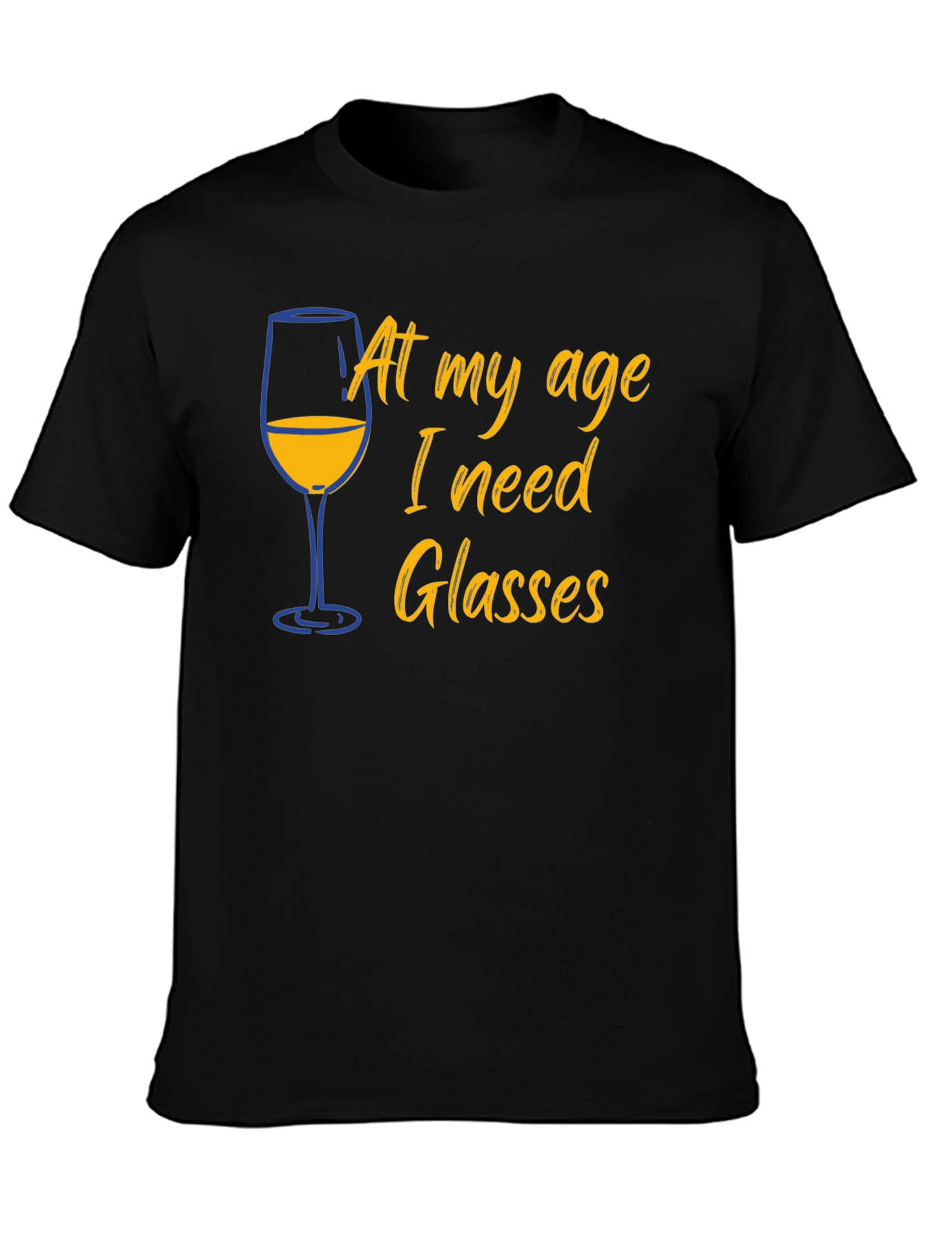 Funny Age Wine Glasses T-Shirt