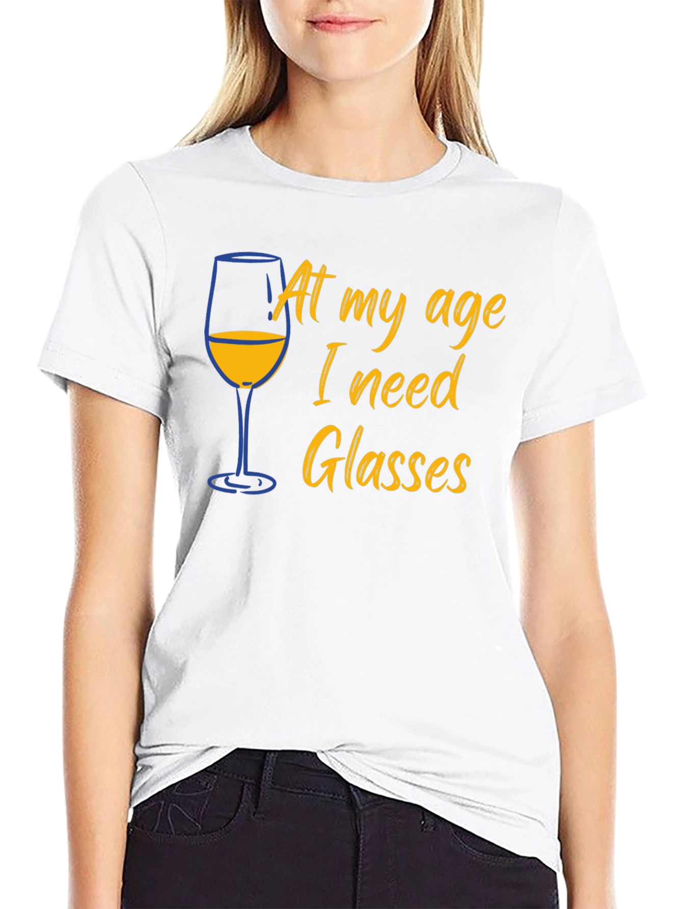 Funny Age Wine Glasses T-Shirt