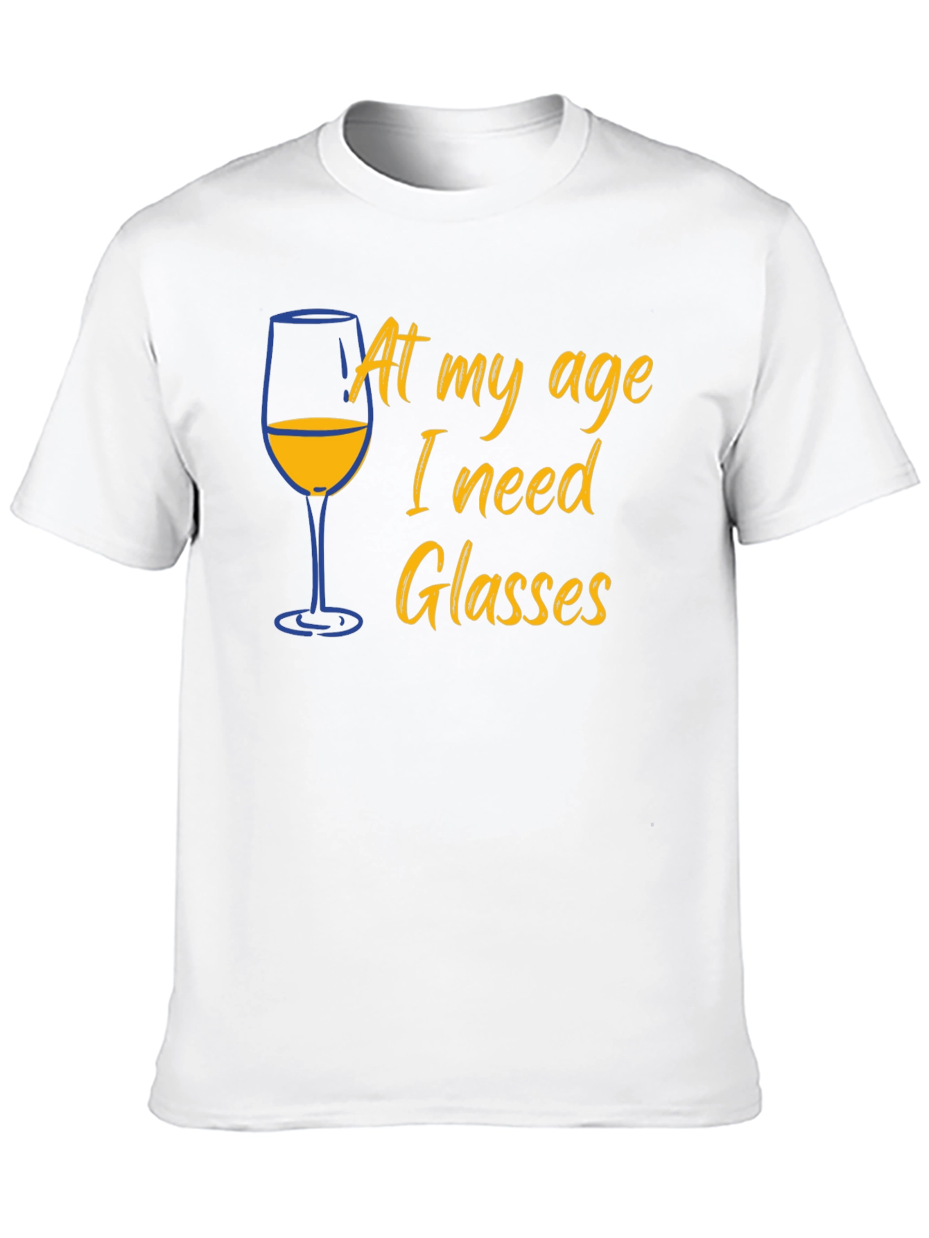 Funny Age Wine Glasses T-Shirt