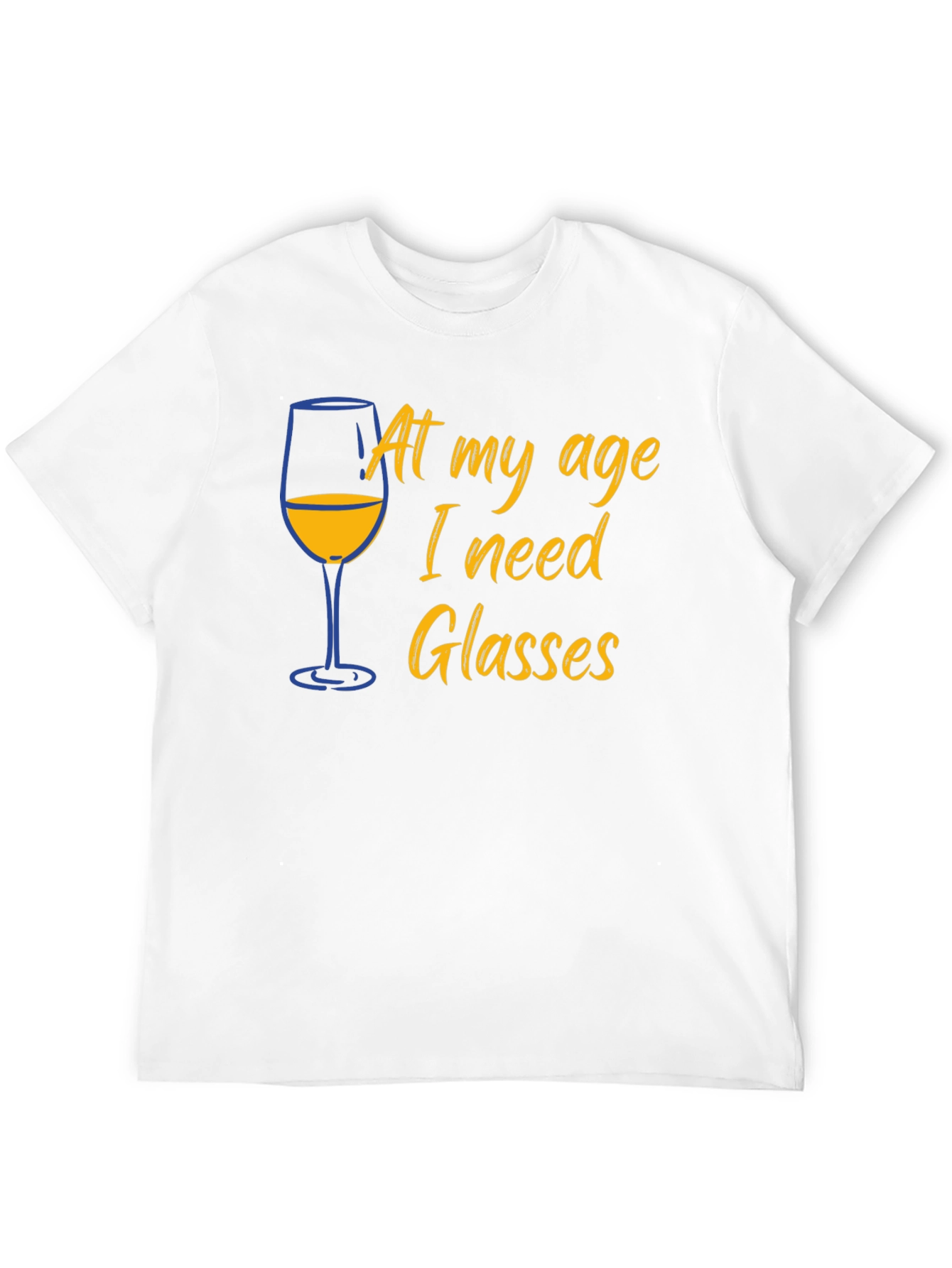 Funny Age Wine Glasses T-Shirt