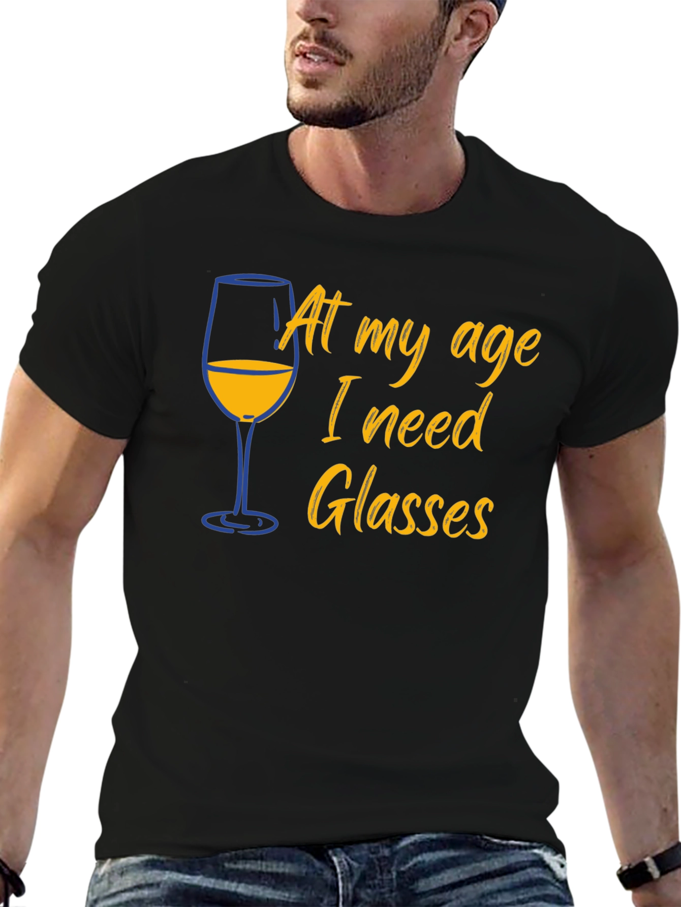 Funny Age Wine Glasses T-Shirt