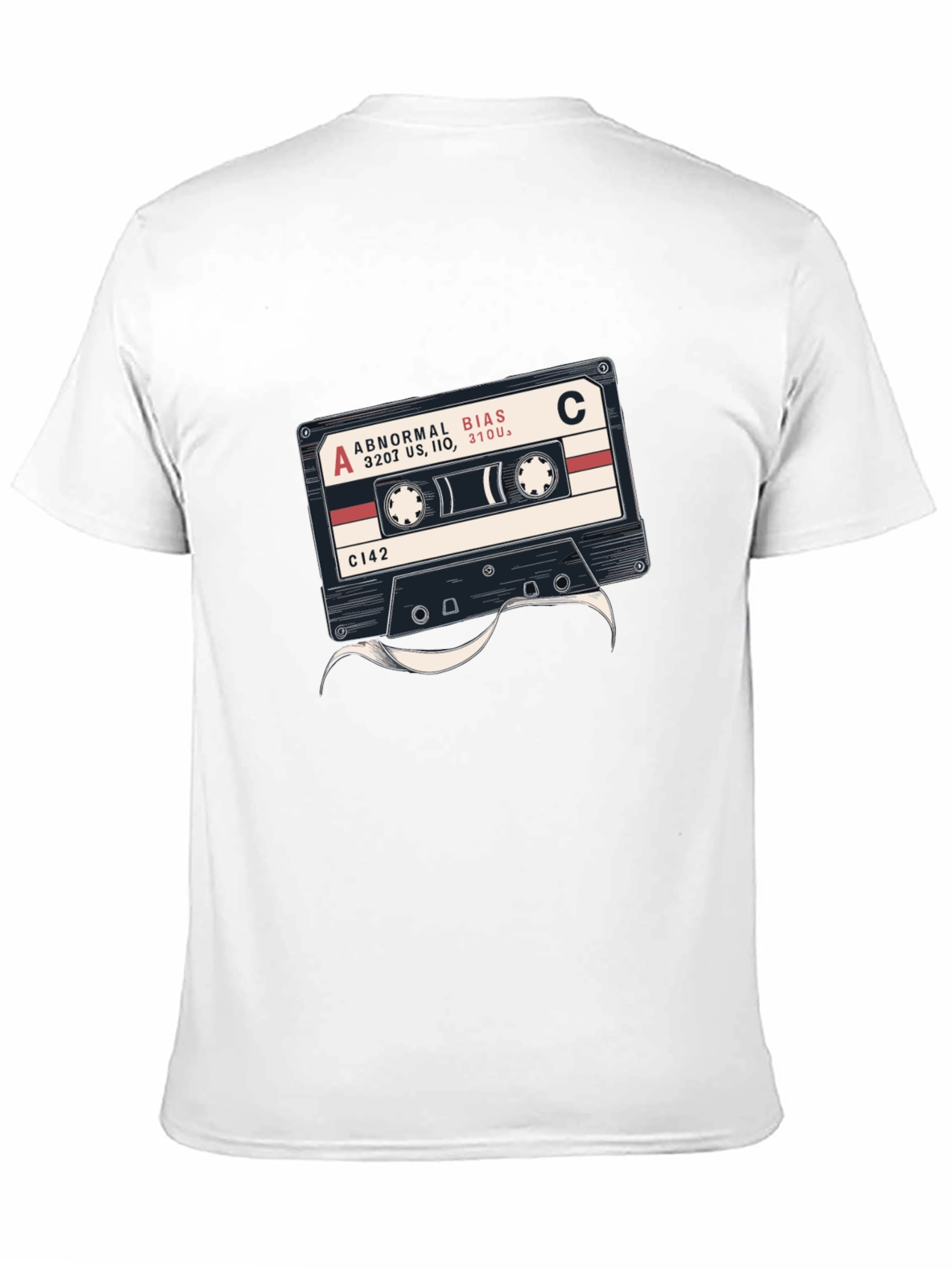 Retro Cassette Tape Graphic Black T-Shirt