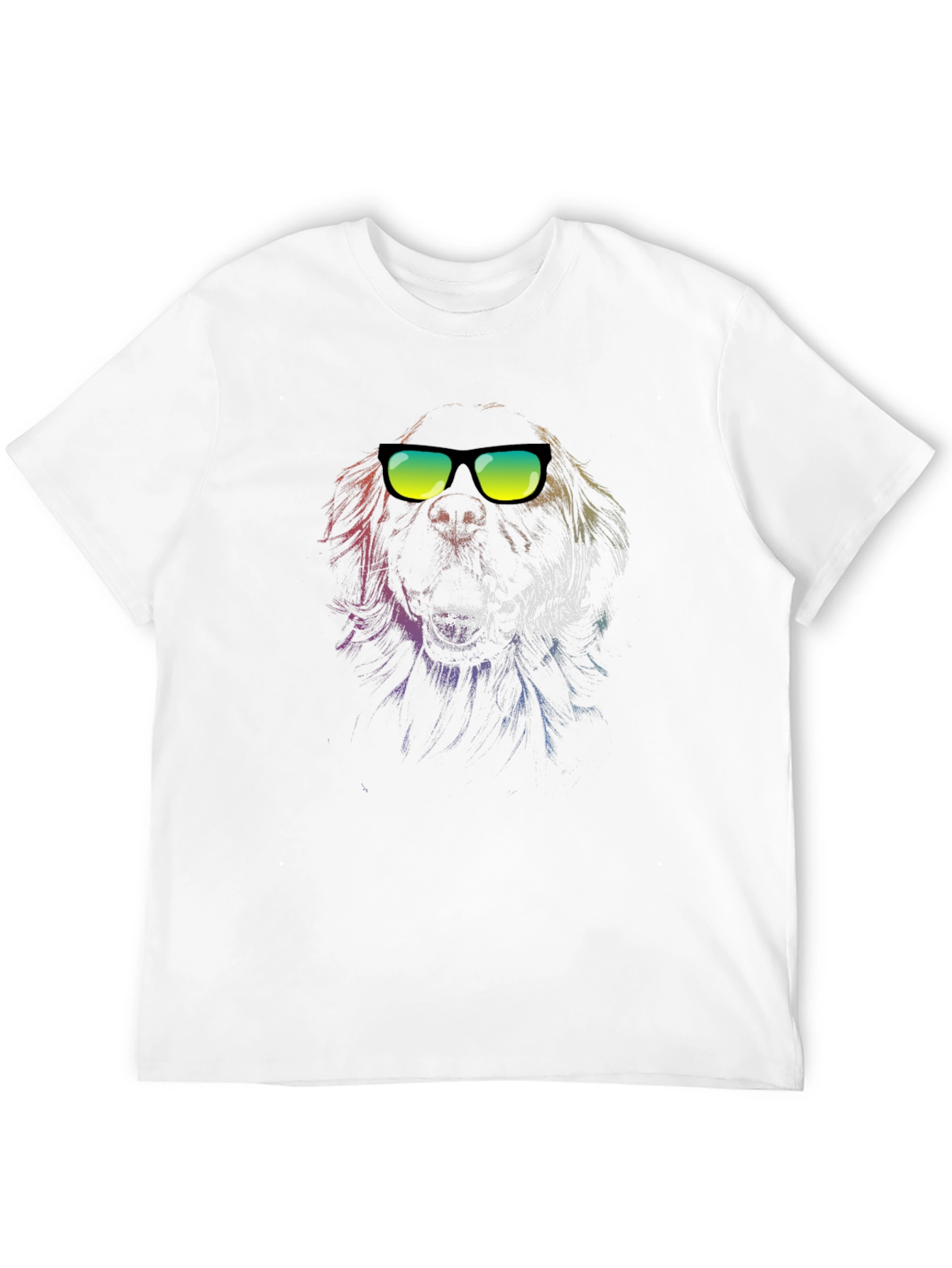 Cool Dog Graphic Tee - Black Cotton T-Shirt