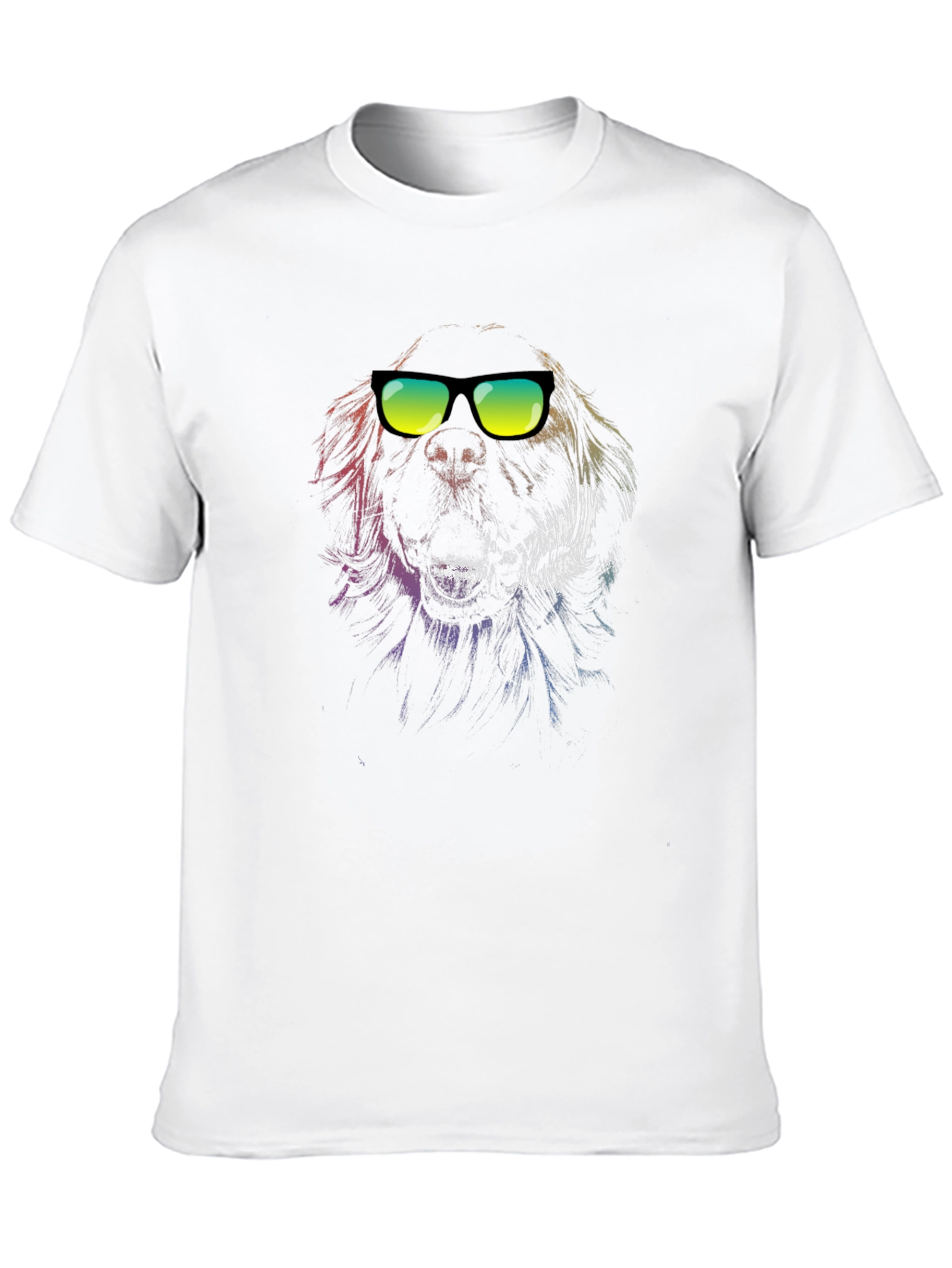 Cool Dog Graphic Tee - Black Cotton T-Shirt