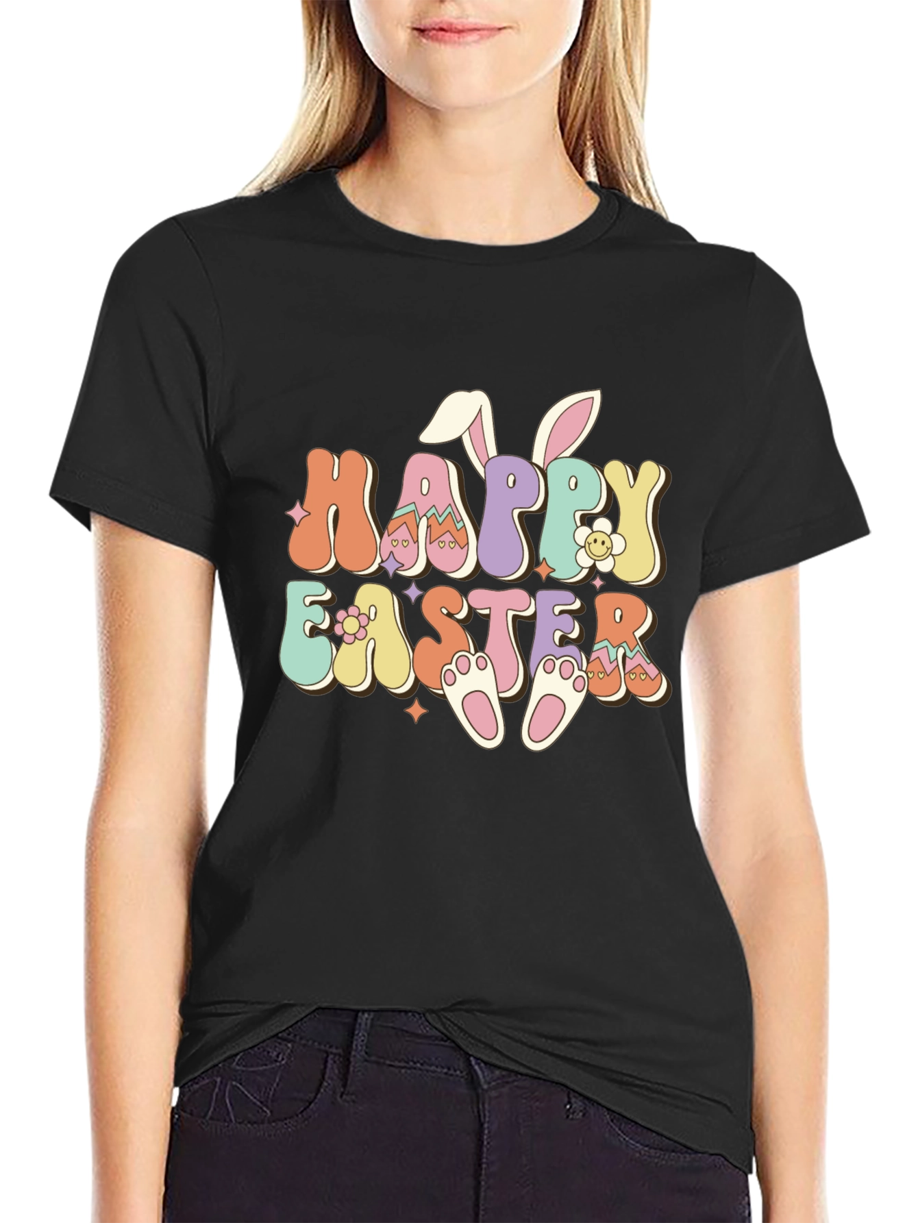 Happy Easter Graphic T-Shirt