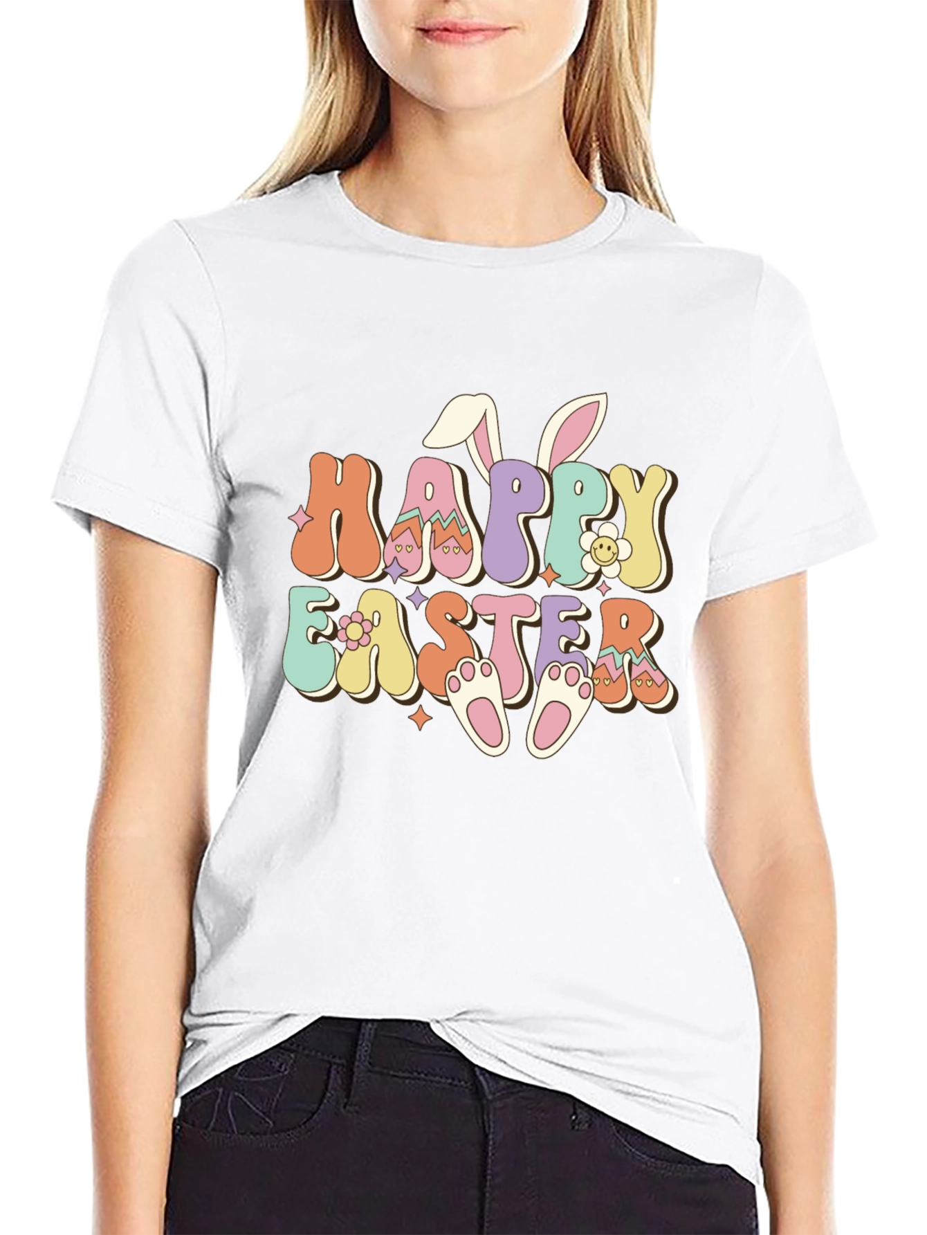 Happy Easter Graphic T-Shirt
