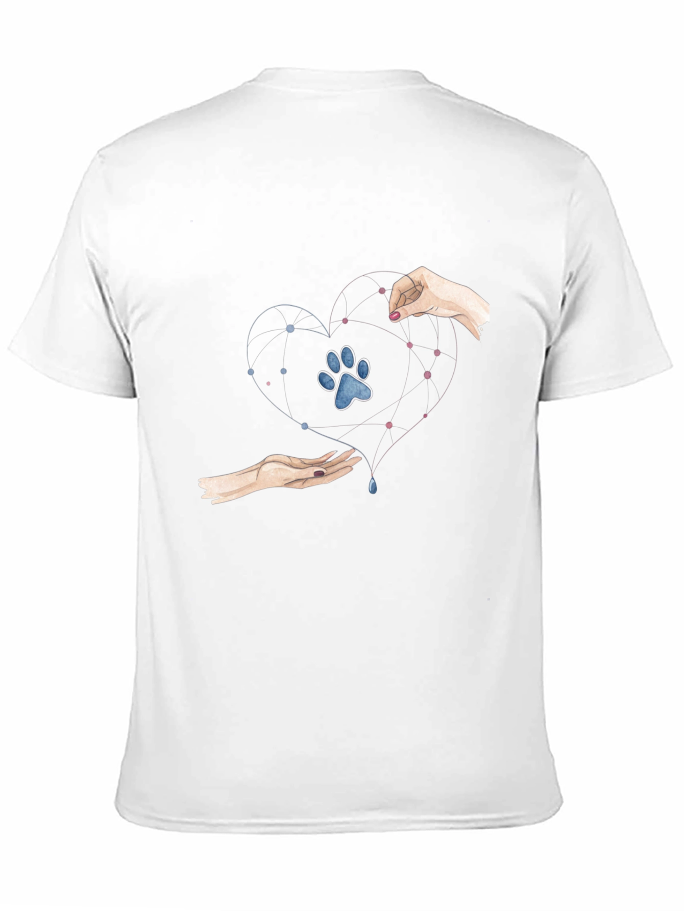 Heart Paw Print Graphic Tee