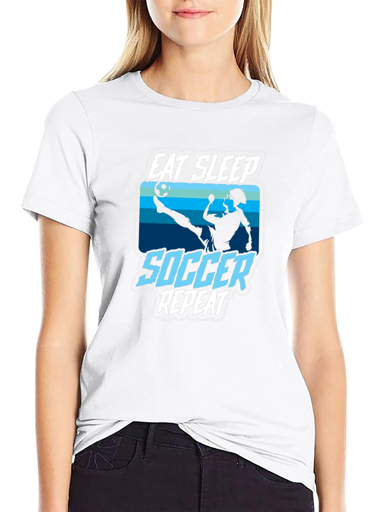 Eat Sleep Soccer Repeat T-Shirt