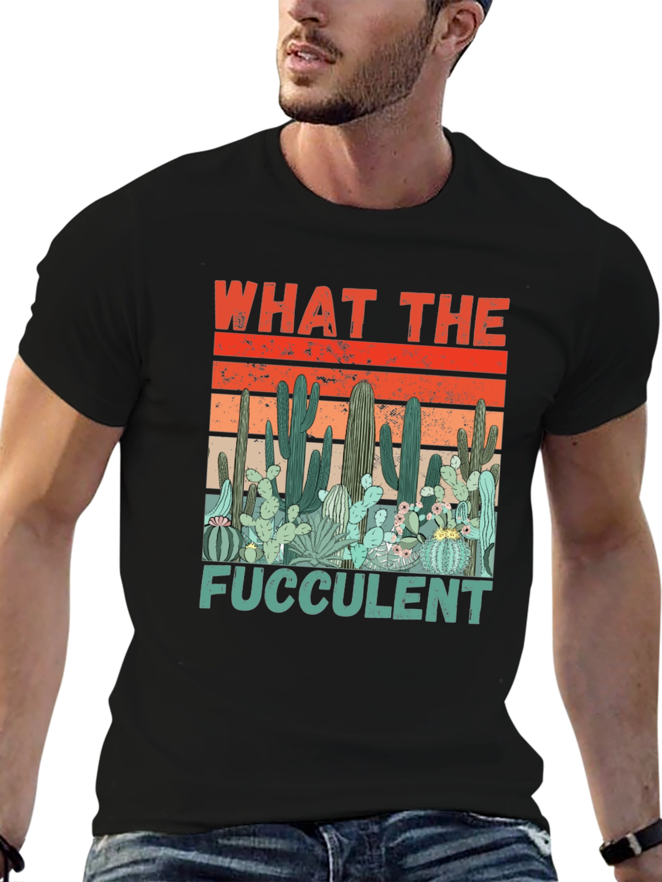 What the Fucculent Cactus Graphic Tee