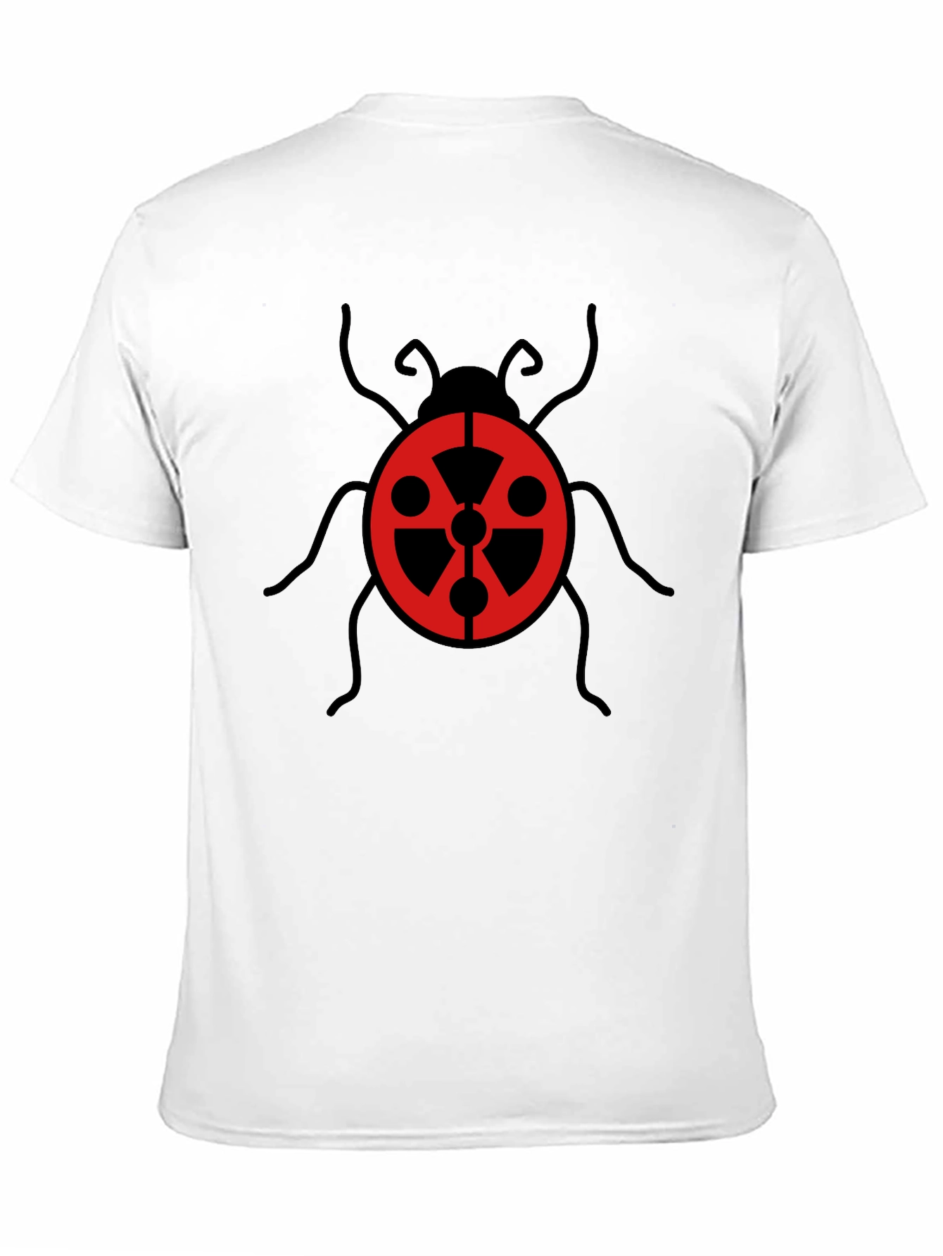 Radioactive Ladybug Graphic Tee - Black Cotton Shirt