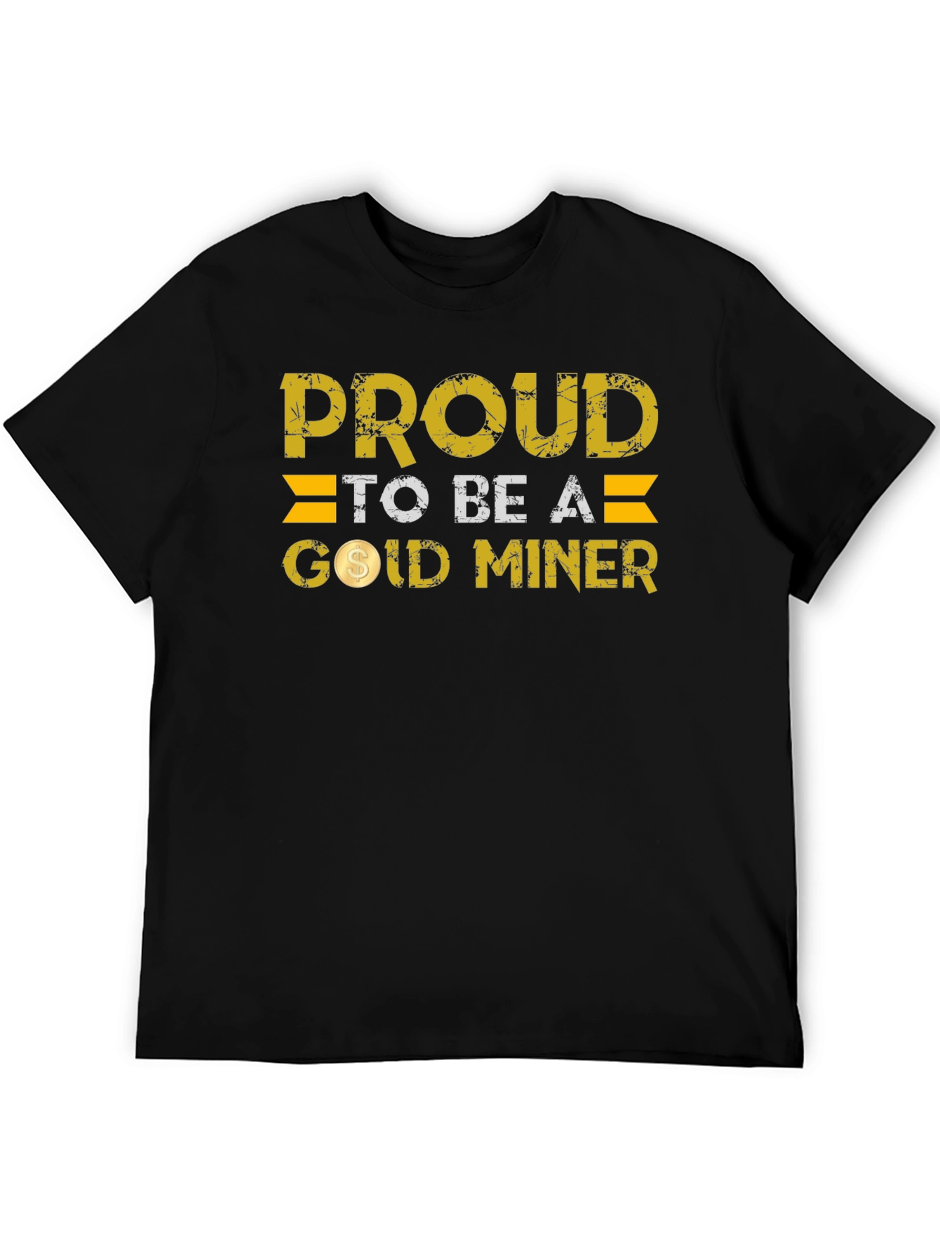 Proud Gold Miner Black T-Shirt
