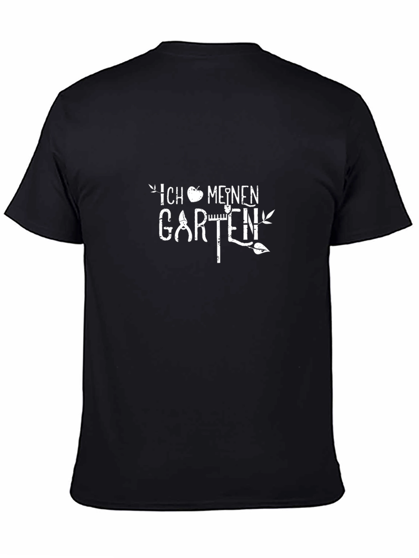 Gardening T-Shirt - Black Cotton Tee