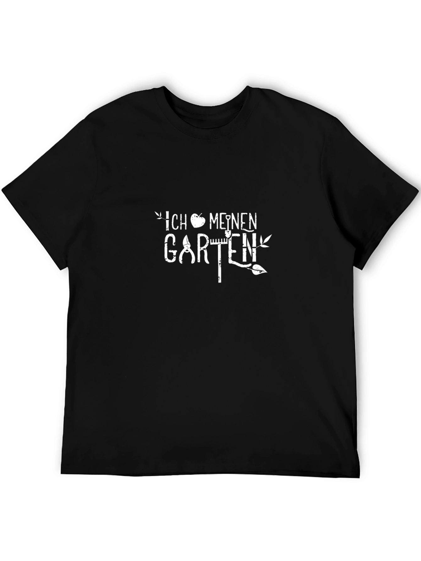 Gardening T-Shirt - Black Cotton Tee