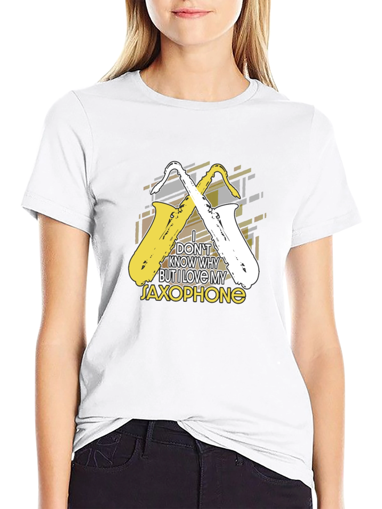 Saxophone Lover Black T-Shirt - Music Gift