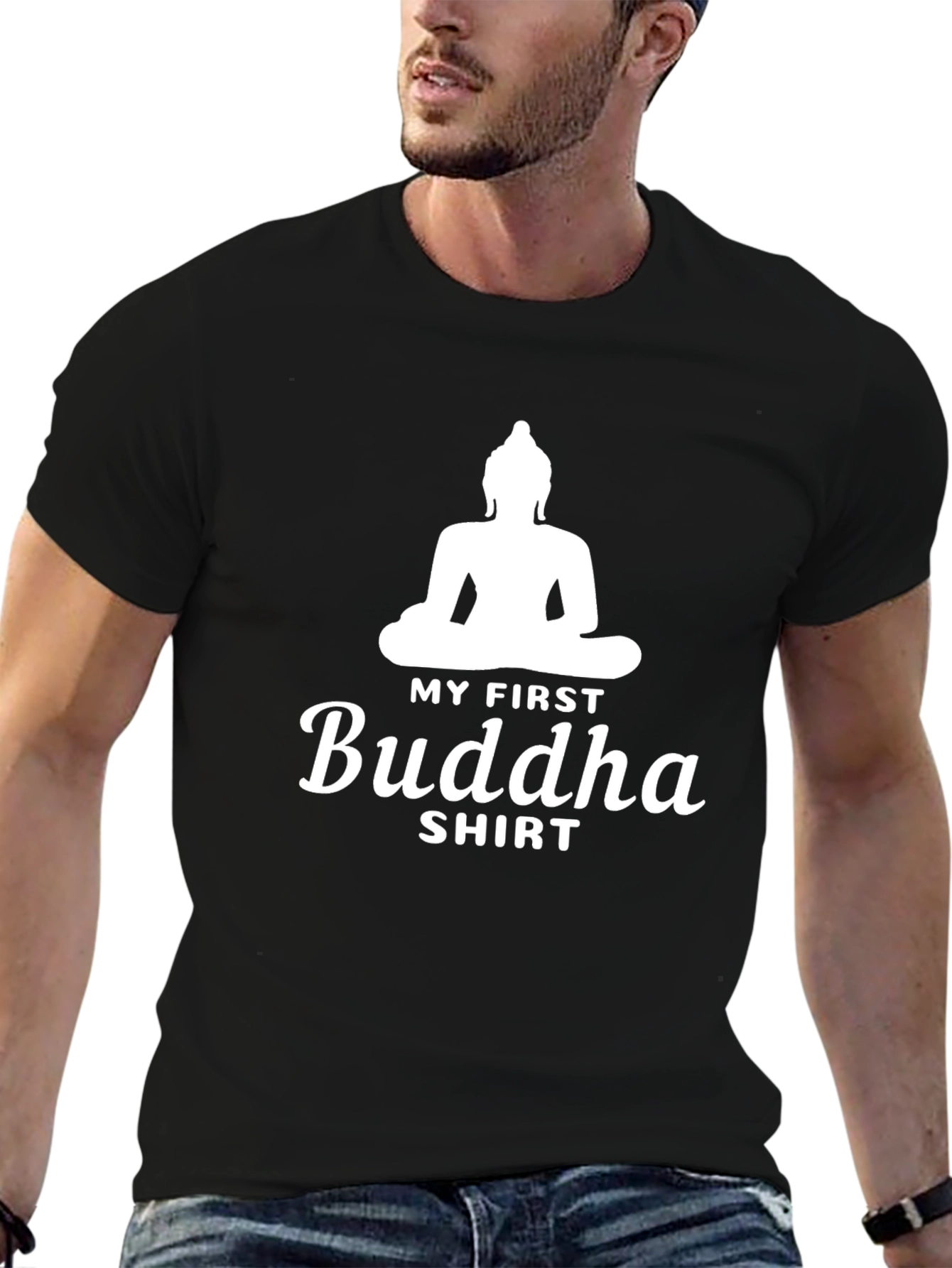My First Buddha Shirt - Black Cotton Tee