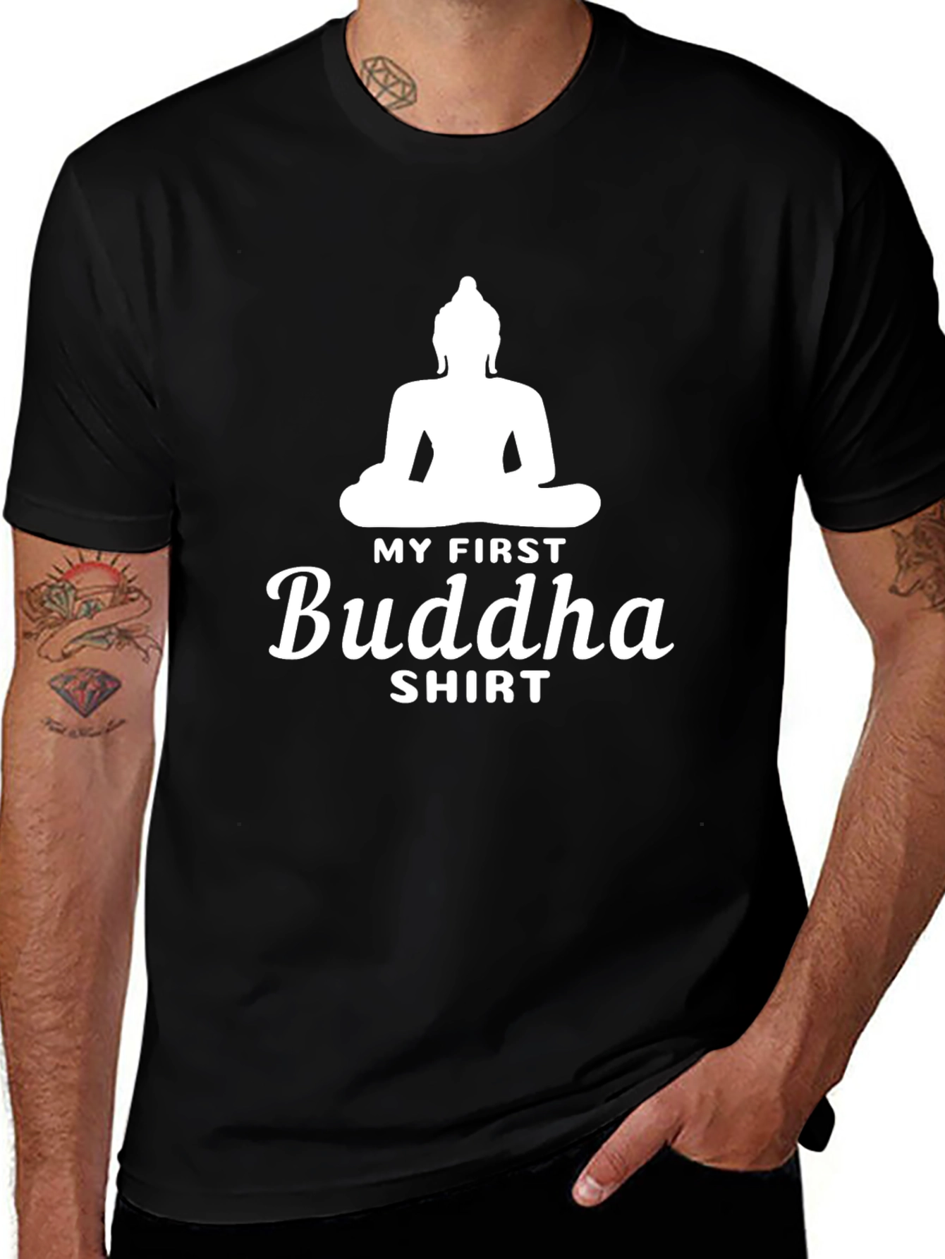 My First Buddha Shirt - Black Cotton Tee
