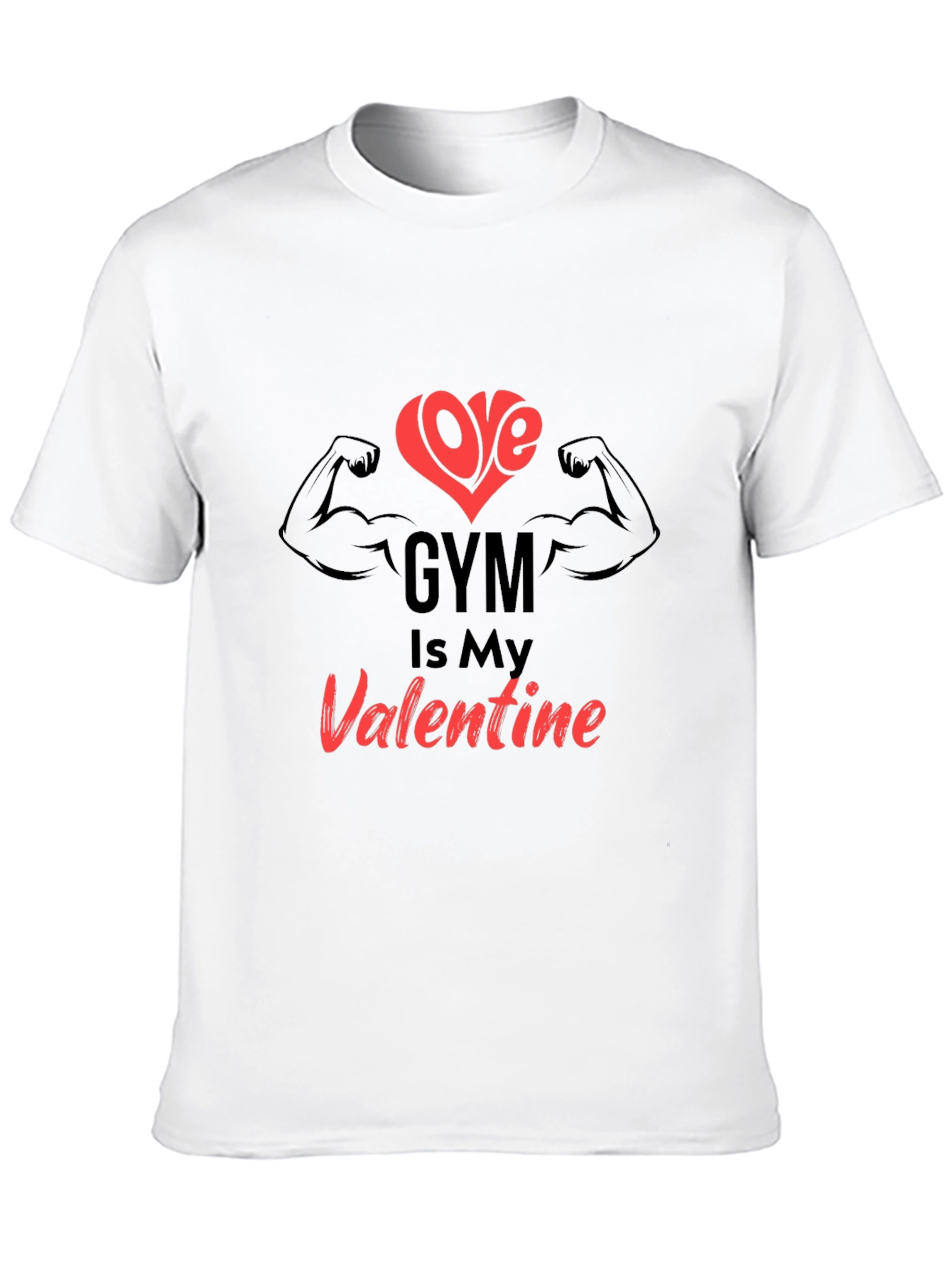 Gym Valentine Graphic Tee - Fitness Lover Gift