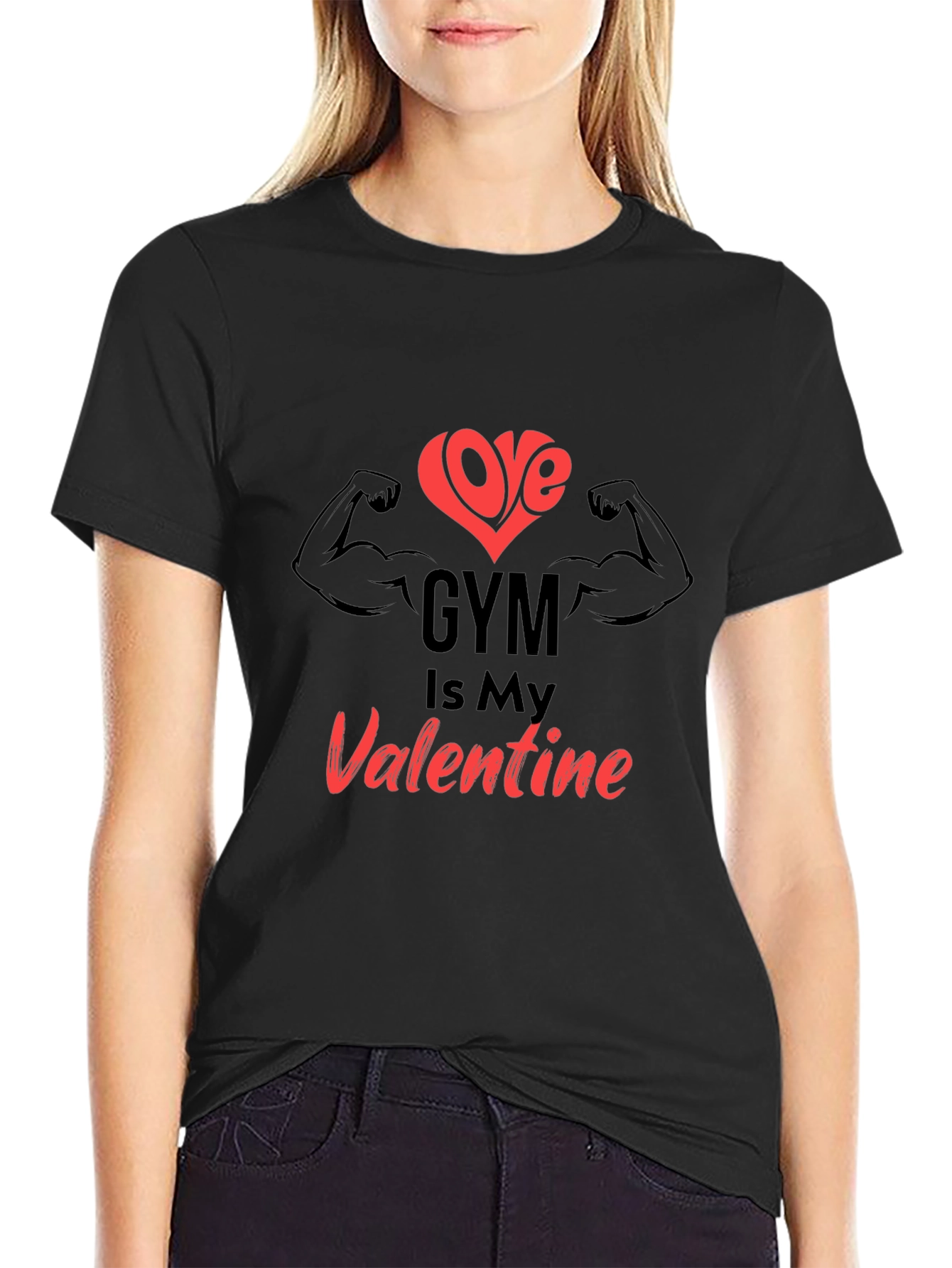 Gym Valentine Graphic Tee - Fitness Lover Gift