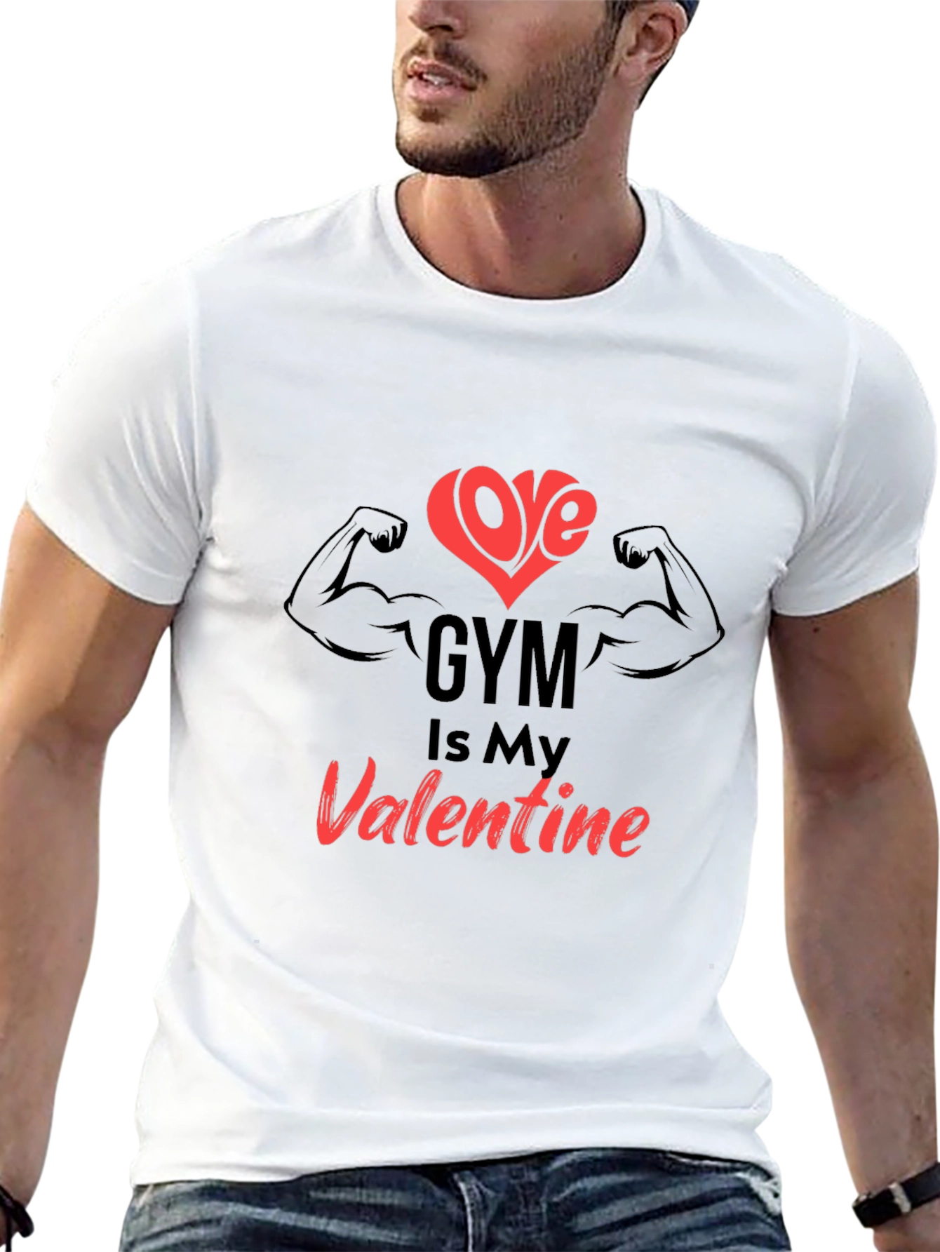Gym Valentine Graphic Tee - Fitness Lover Gift