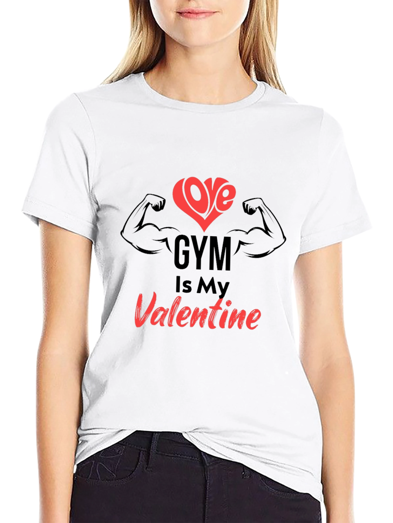 Gym Valentine Graphic Tee - Fitness Lover Gift