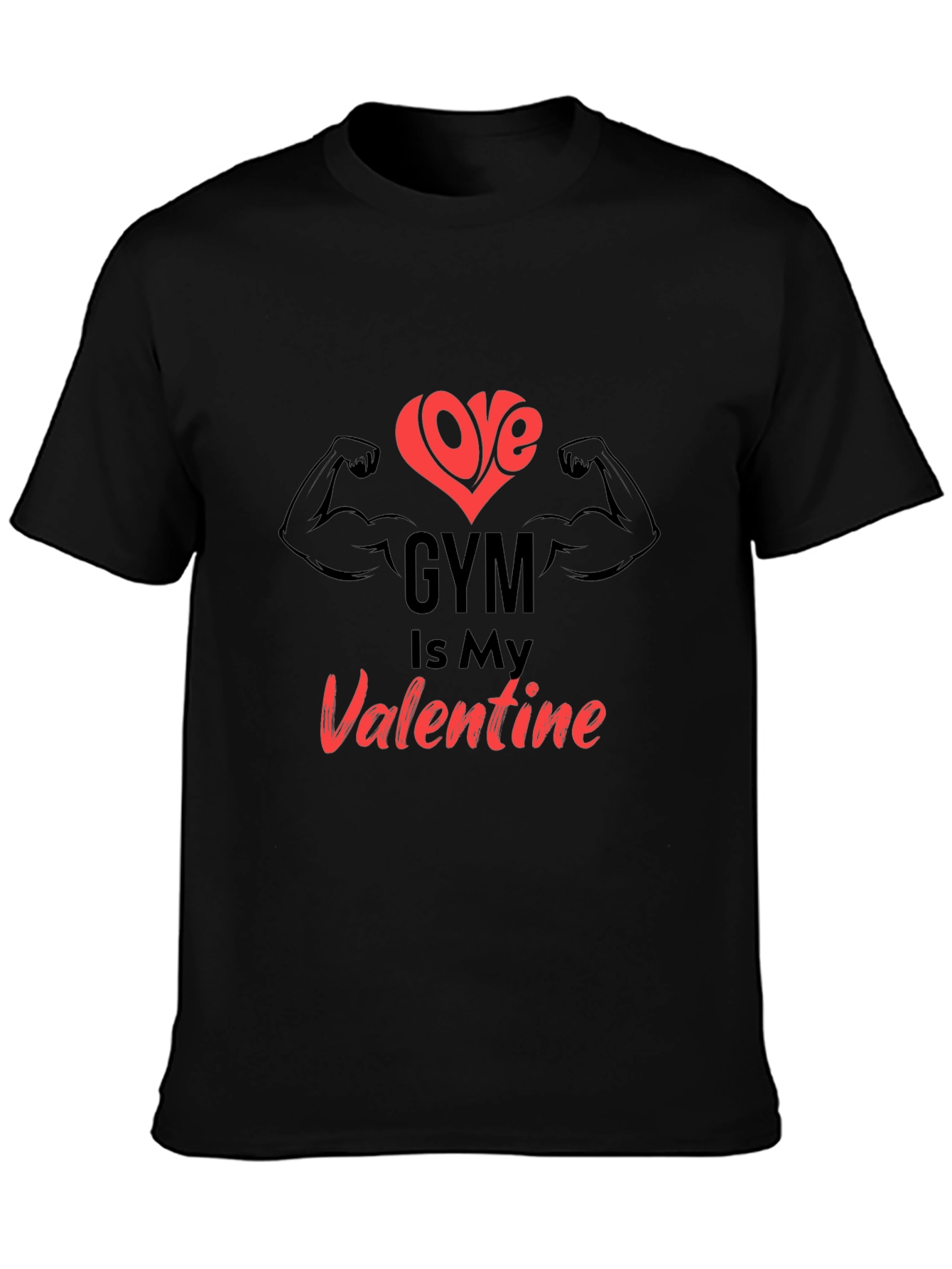 Gym Valentine Graphic Tee - Fitness Lover Gift