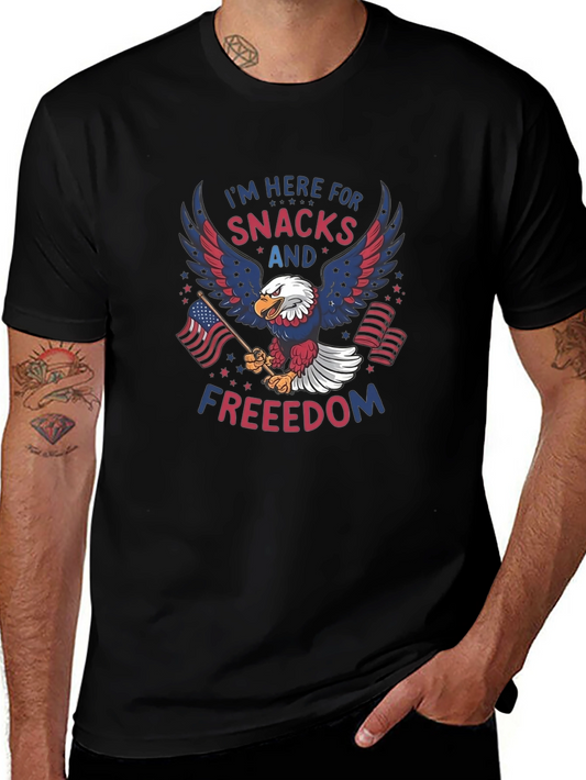 American Eagle T-Shirt - Snacks and Freedom