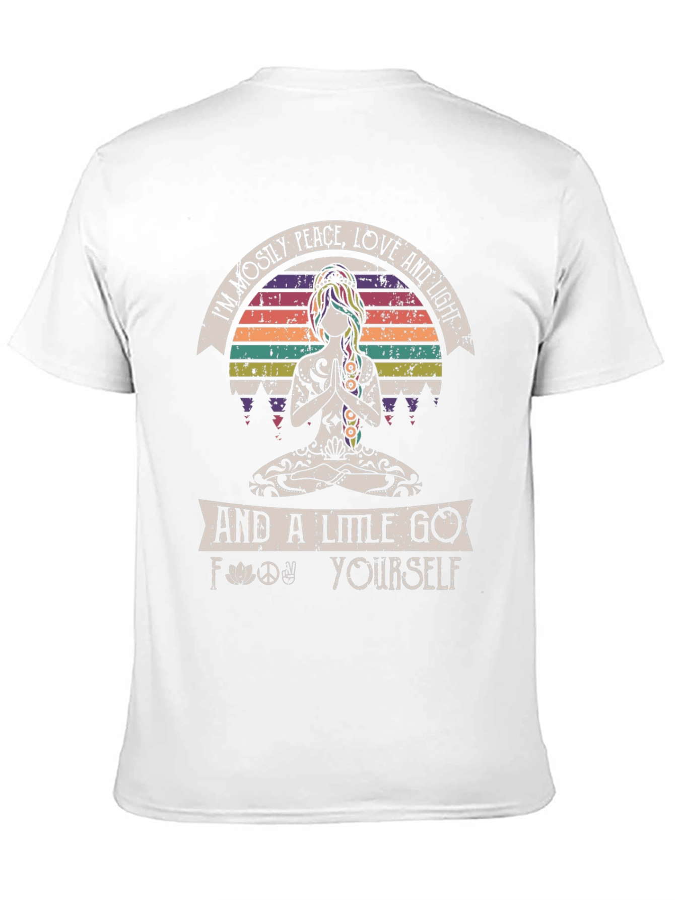 Peace Love and Light T-Shirt Yoga Graphic Tee Unisex