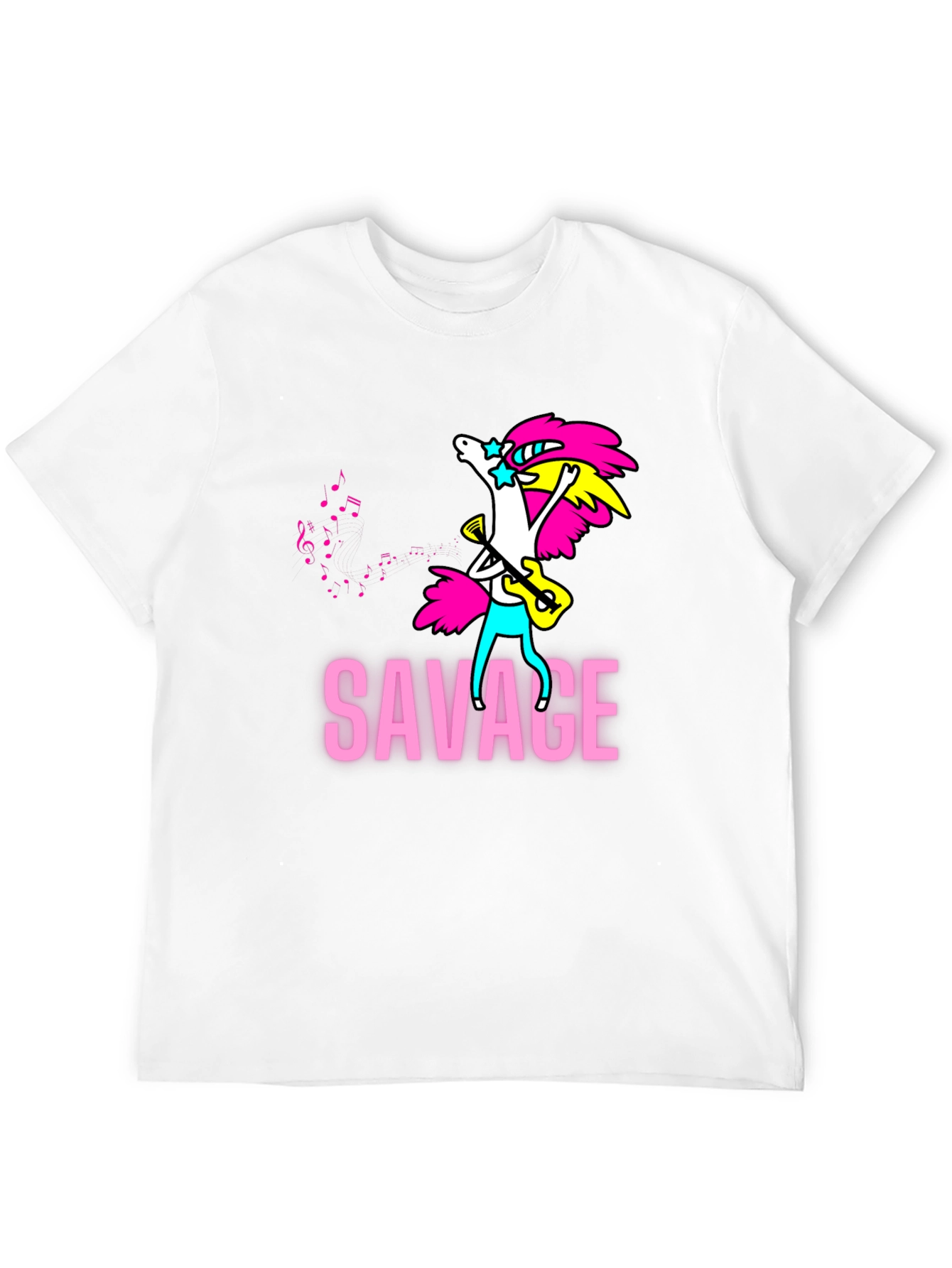 Savage Unicorn Guitar T-Shirt