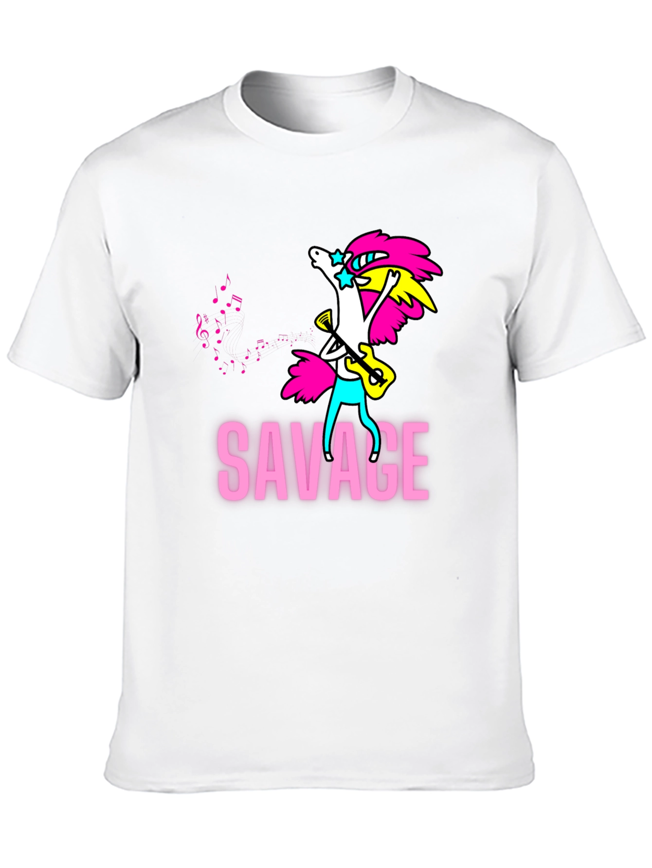 Savage Unicorn Guitar T-Shirt