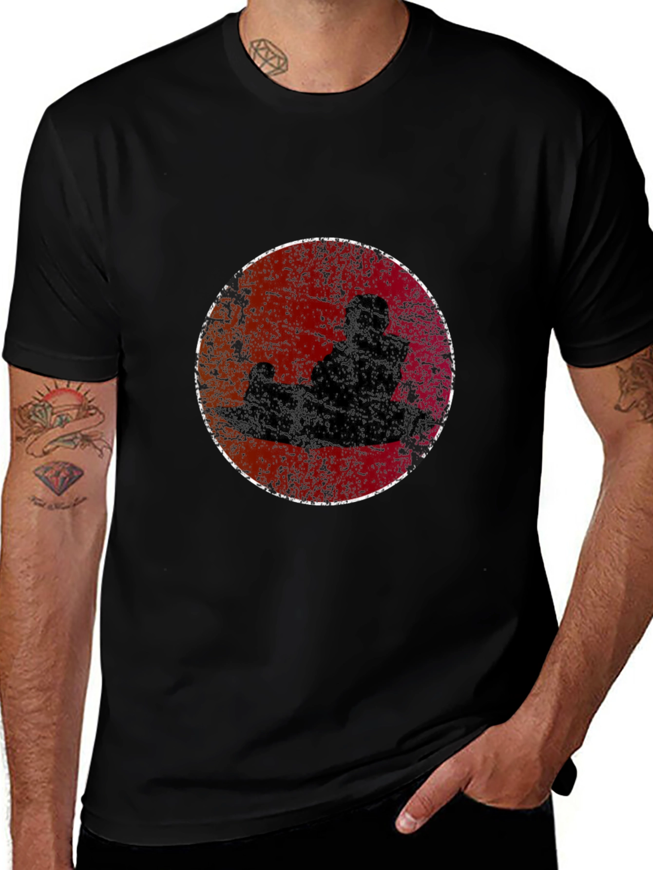 Retro Kart Racing T-Shirt - Black Graphic Tee