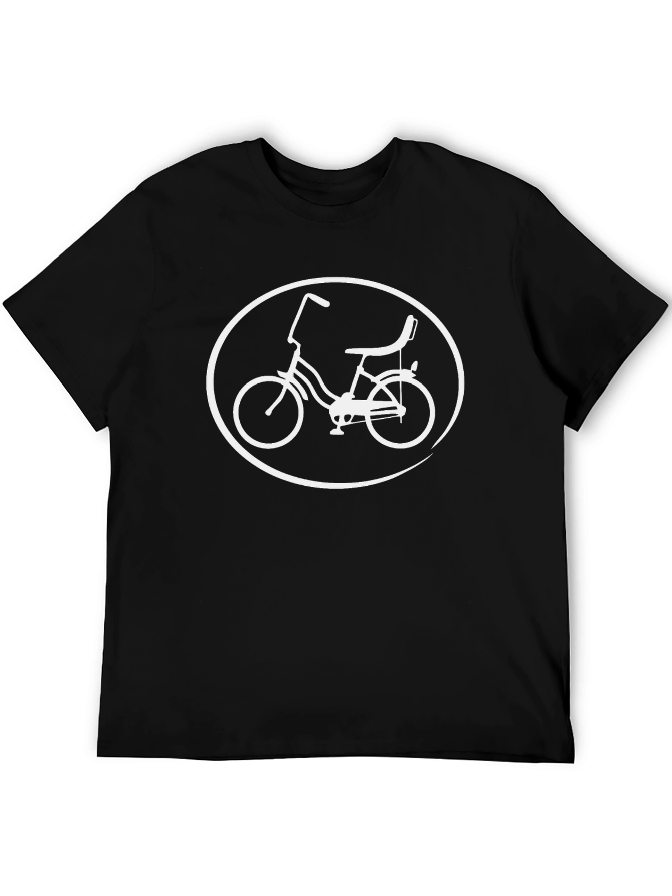 Retro Bike Graphic T-Shirt - Black