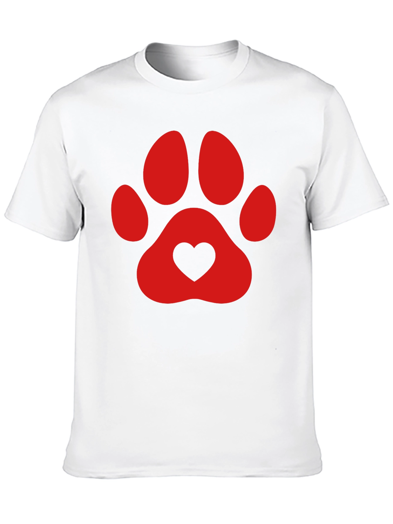 Dog Lover Paw Print T-Shirt
