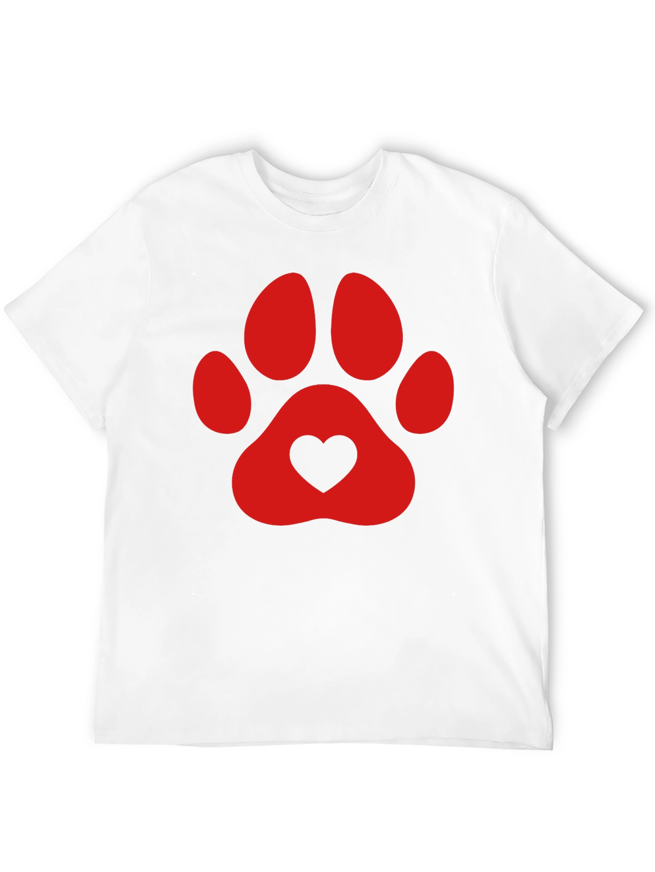 Dog Lover Paw Print T-Shirt
