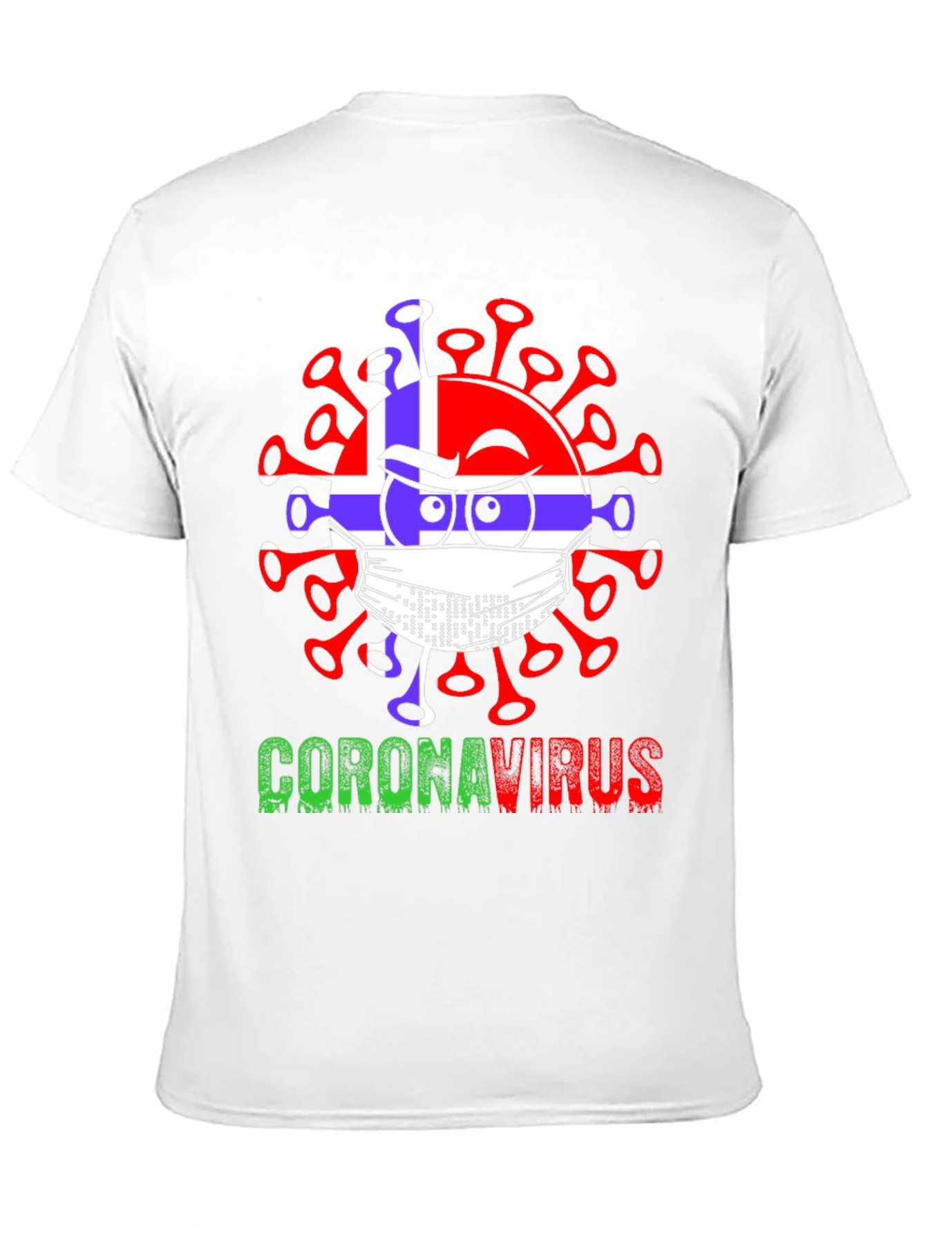 Norway Flag Coronavirus Graphic T-Shirt