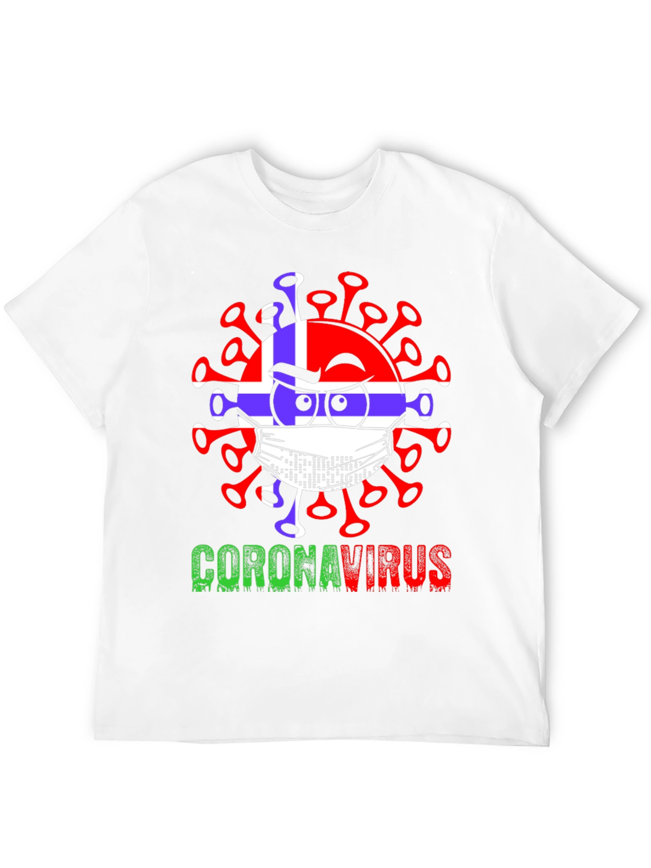 Norway Flag Coronavirus Graphic T-Shirt