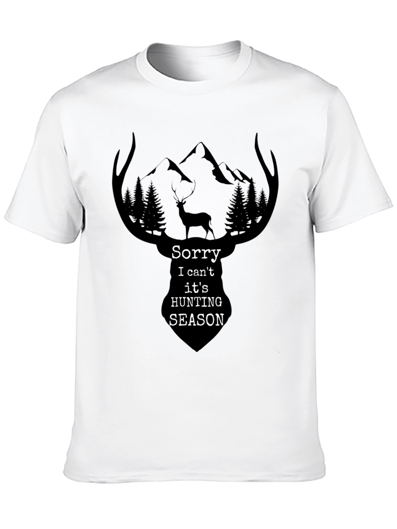 Hunting Season Graphic Tee - Mens Black T-Shirt