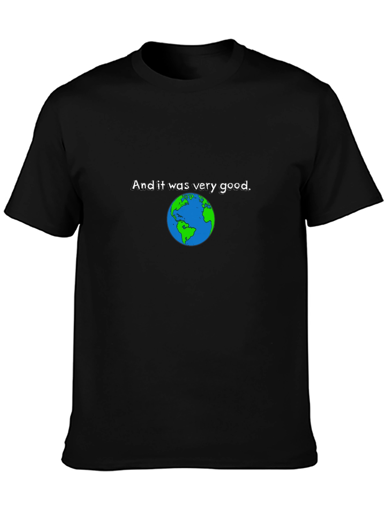 Earth Was Very Good Black T-Shirt