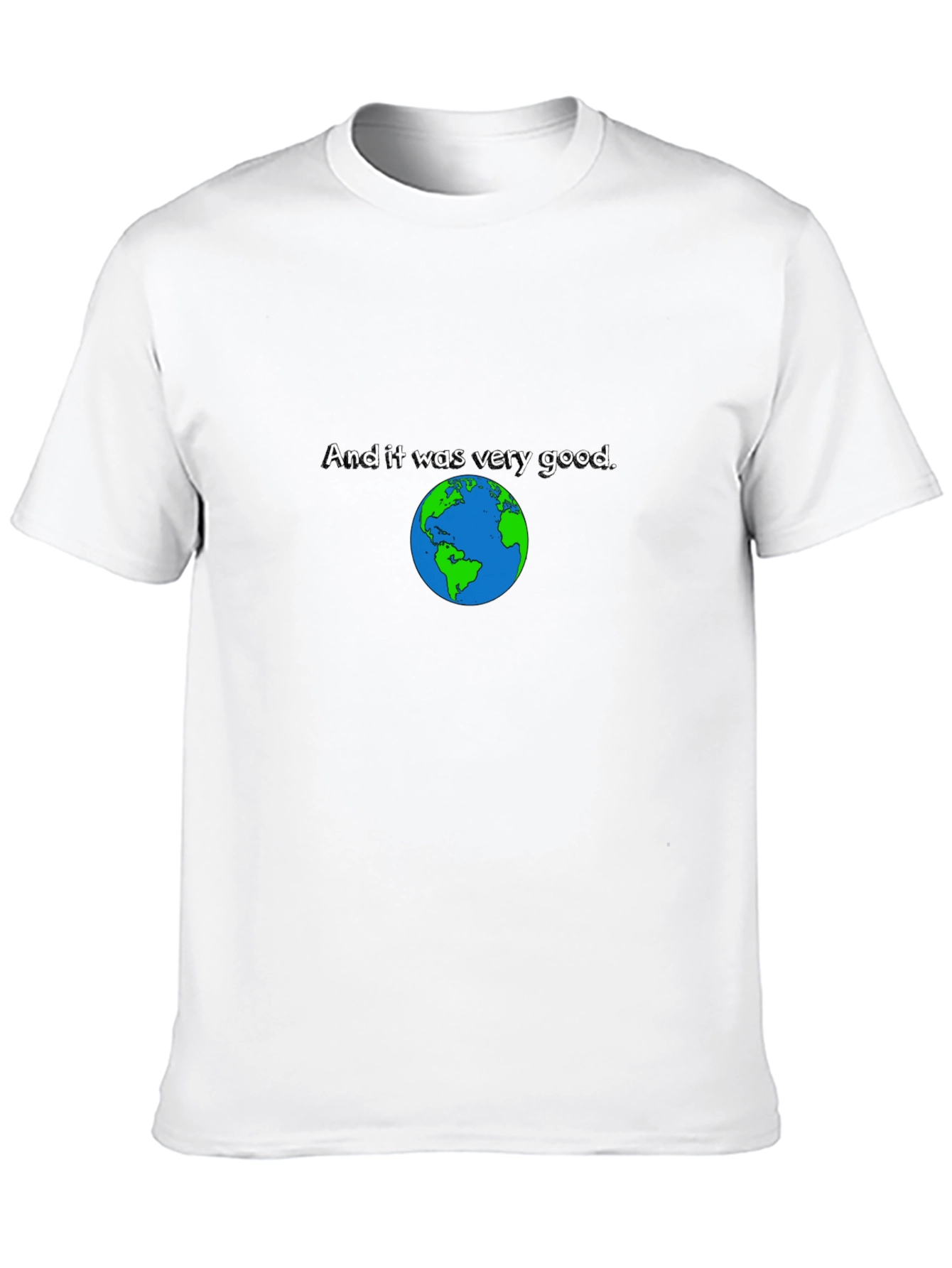 Earth Was Very Good Black T-Shirt