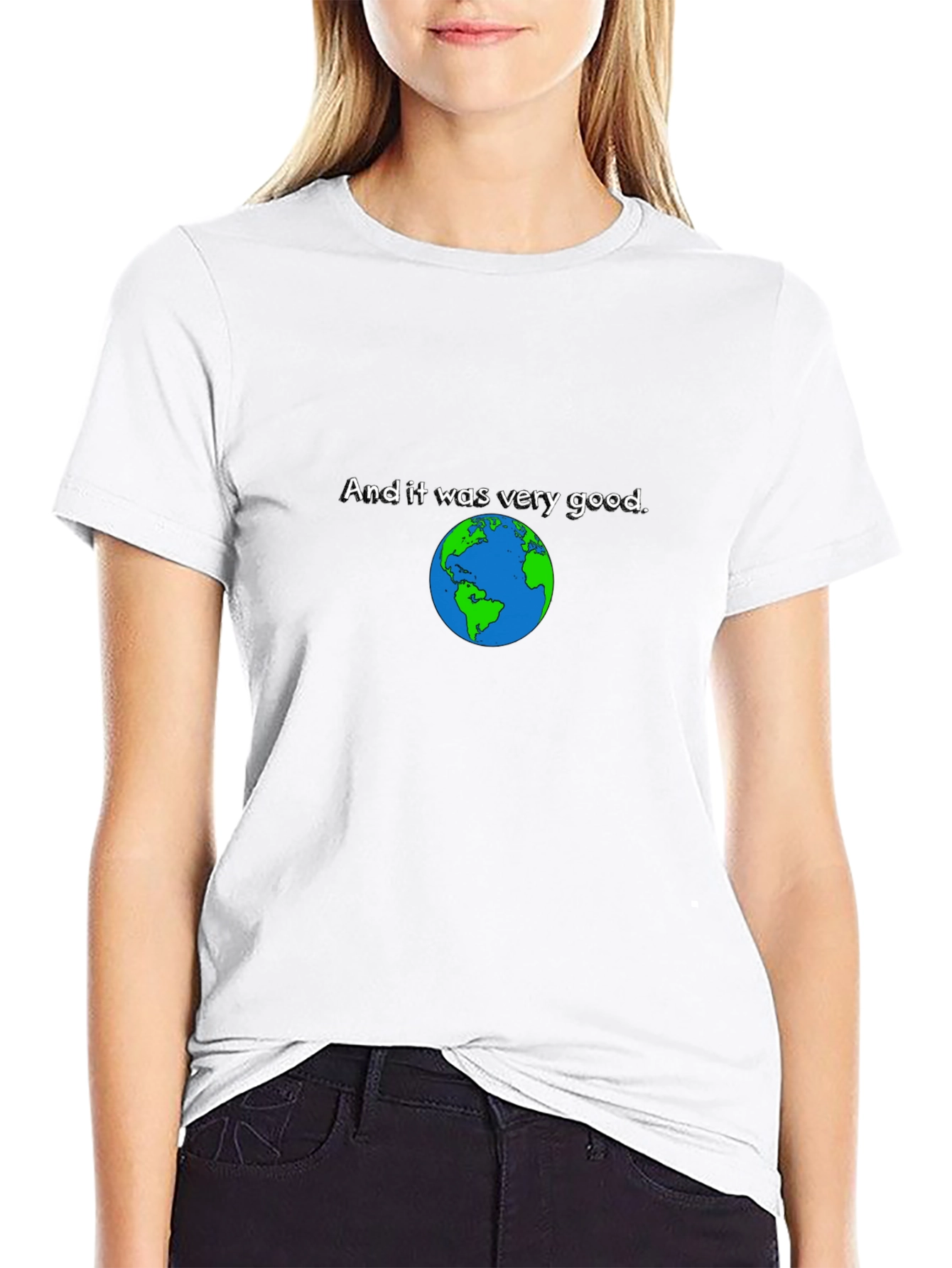 Earth Was Very Good Black T-Shirt