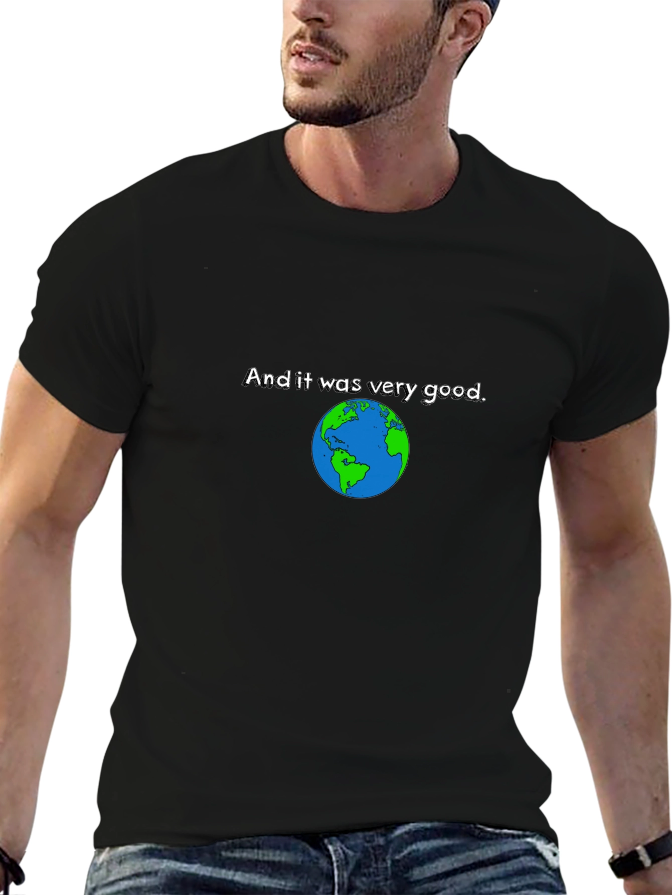Earth Was Very Good Black T-Shirt