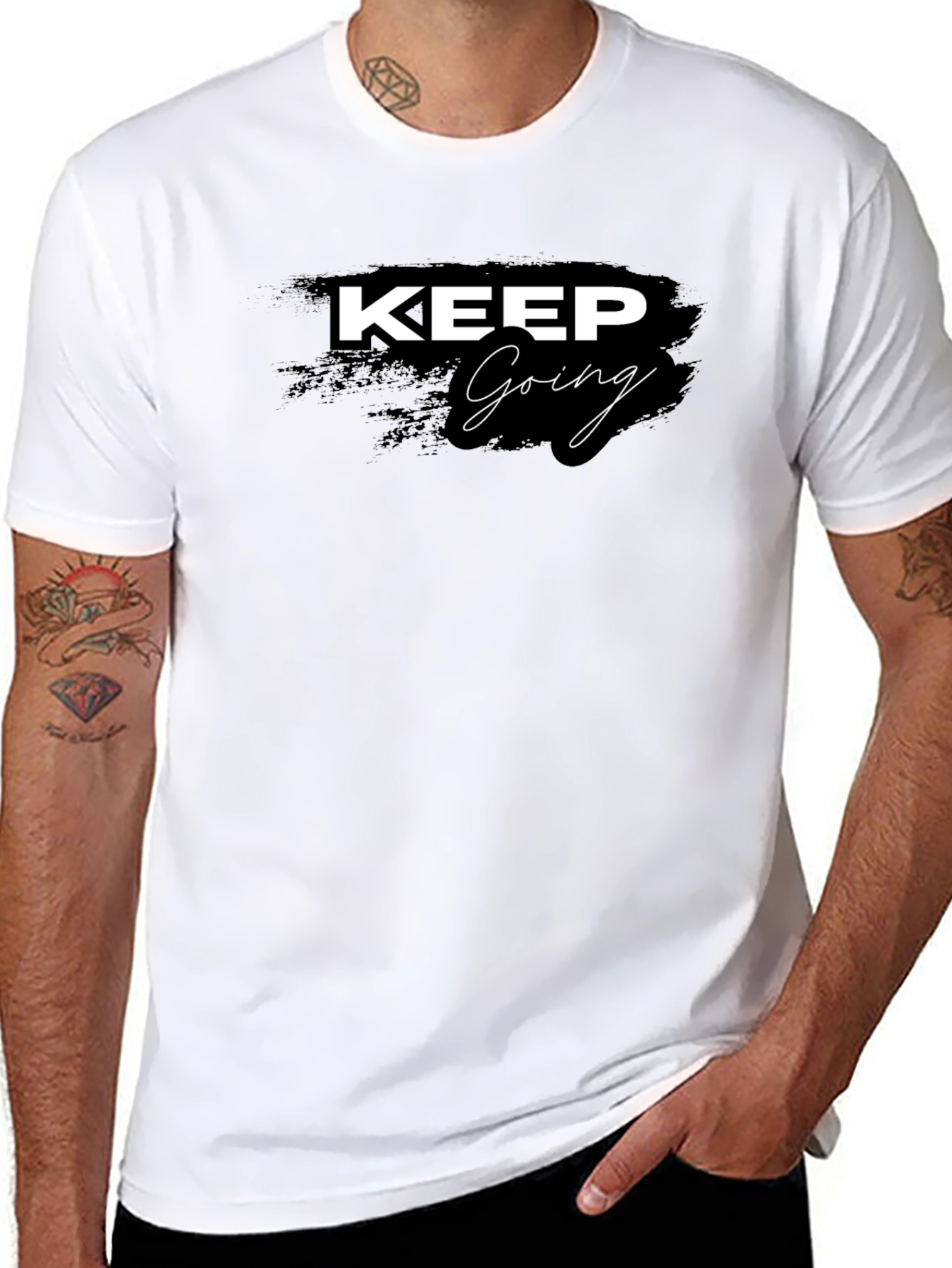 Keep Going Motivational Graphic Tee