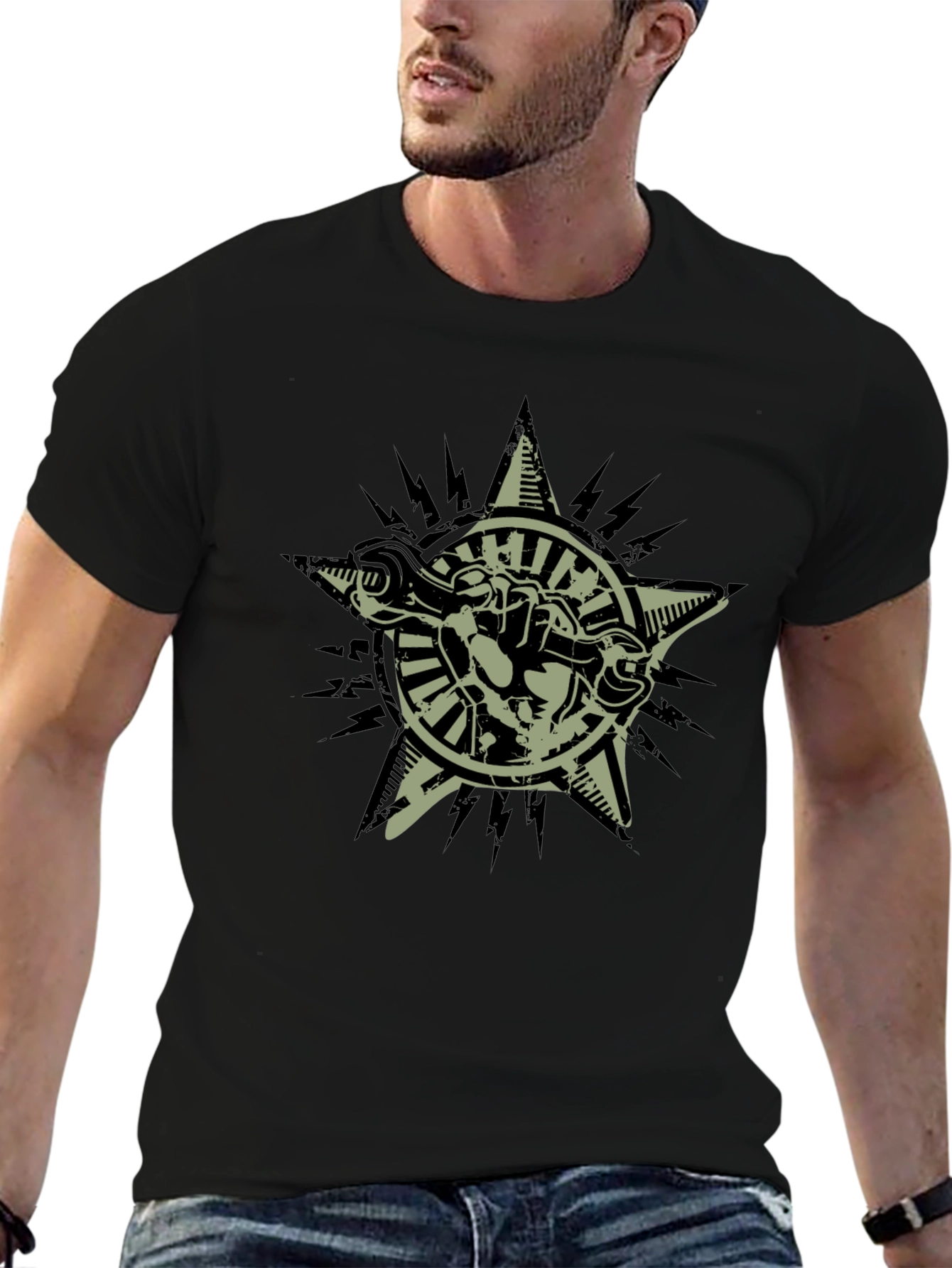 Graphic Tee: Star Fist Wrench Design